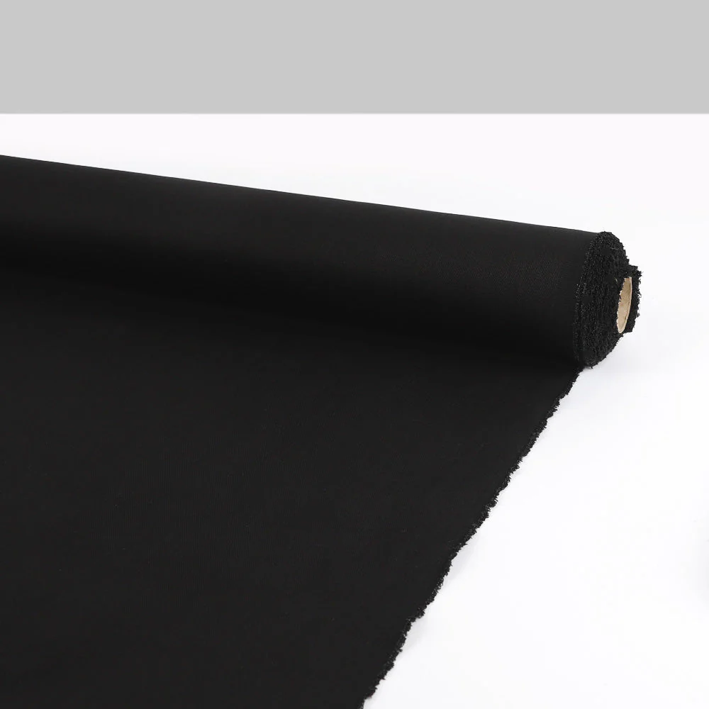 9oz Stretch Cotton/Poly Denim - Black - Image 3