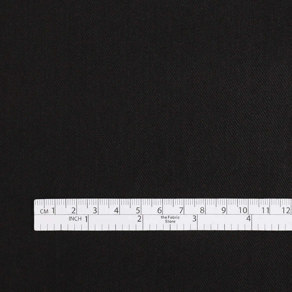 9oz Stretch Cotton/Poly Denim - Black - Image 4