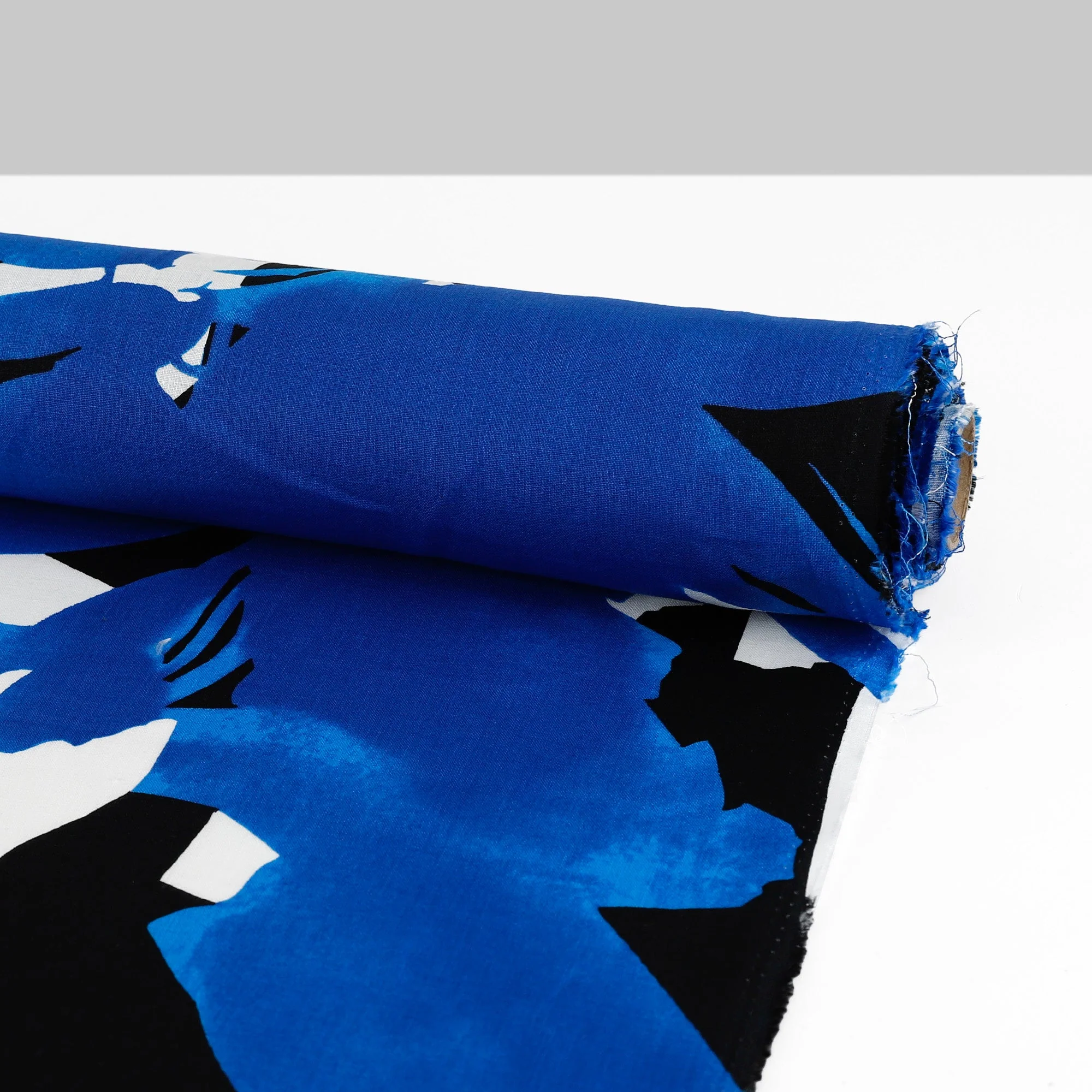 Abstract Shapes Linen - Blue Mix - Image 3