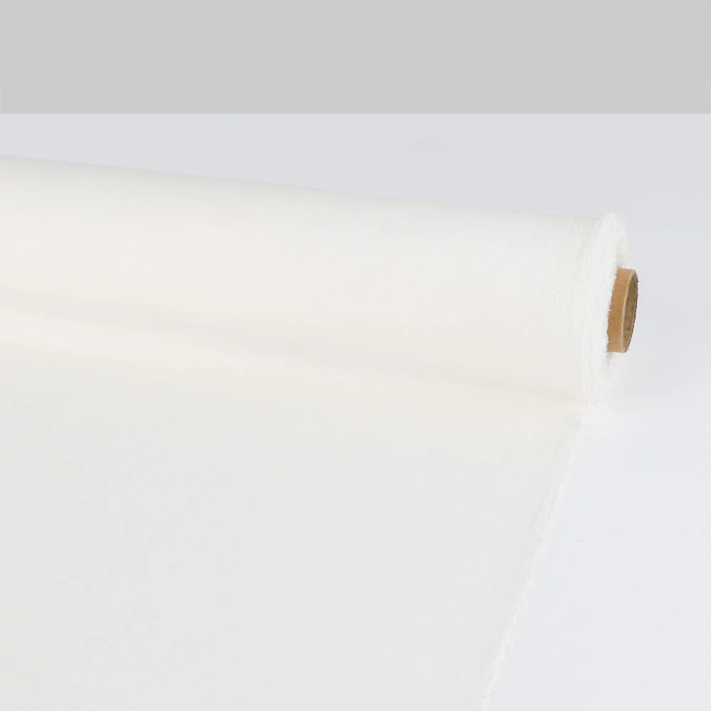 Acetate/Rayon Twill - Ivory - Image 3
