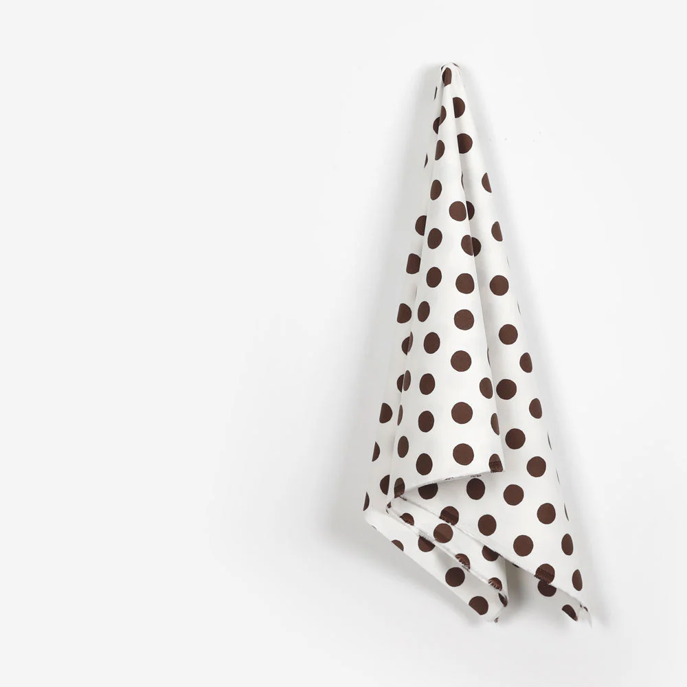 Big Spot Stretch Cotton - Carob - Image 2