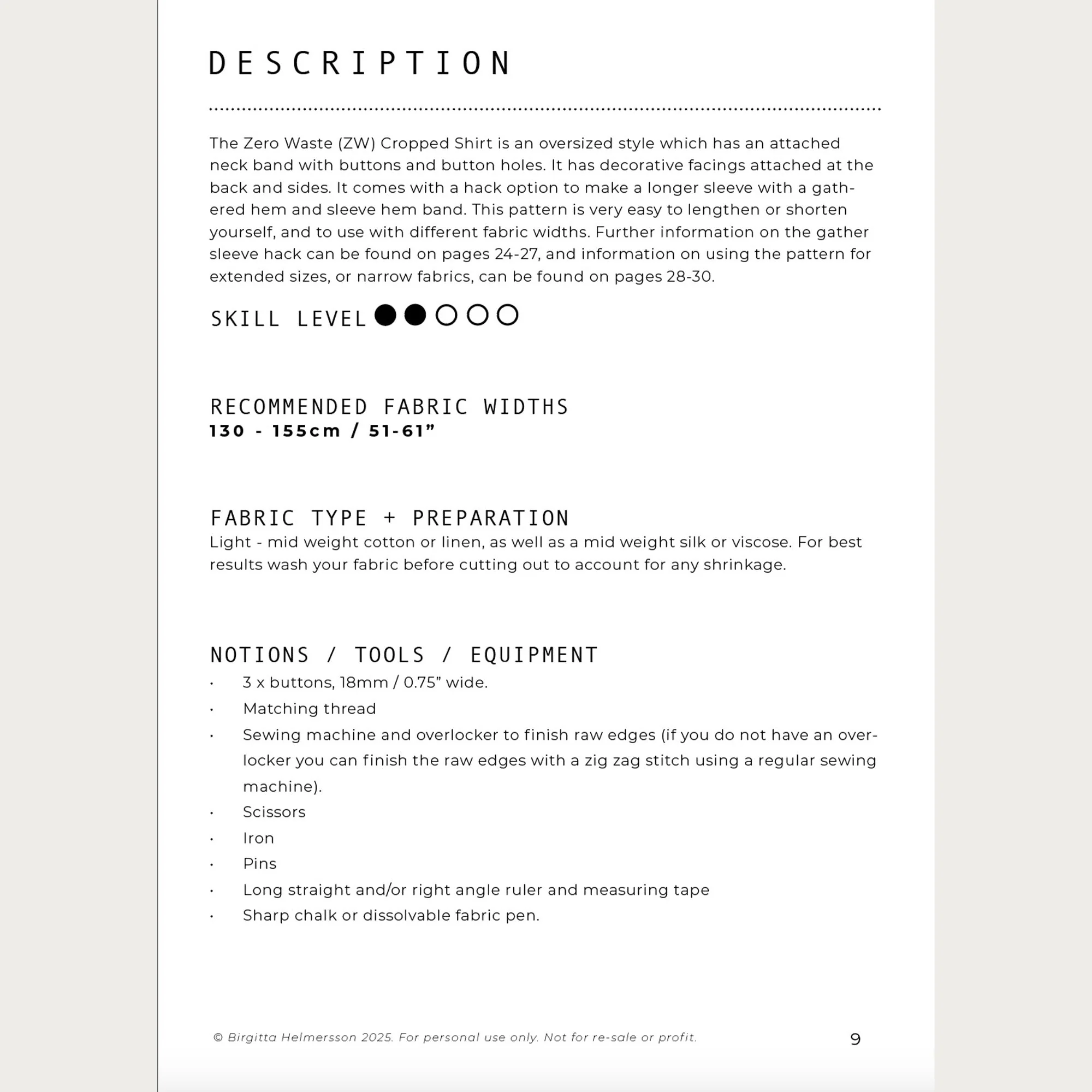 Birgitta Helmersson - ZW Cropped Shirt/PDF - Image 10