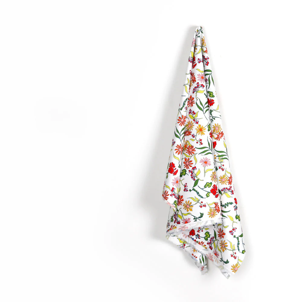 Blooms & Berries Stretch Cotton Sateen - Green Mix - Image 2
