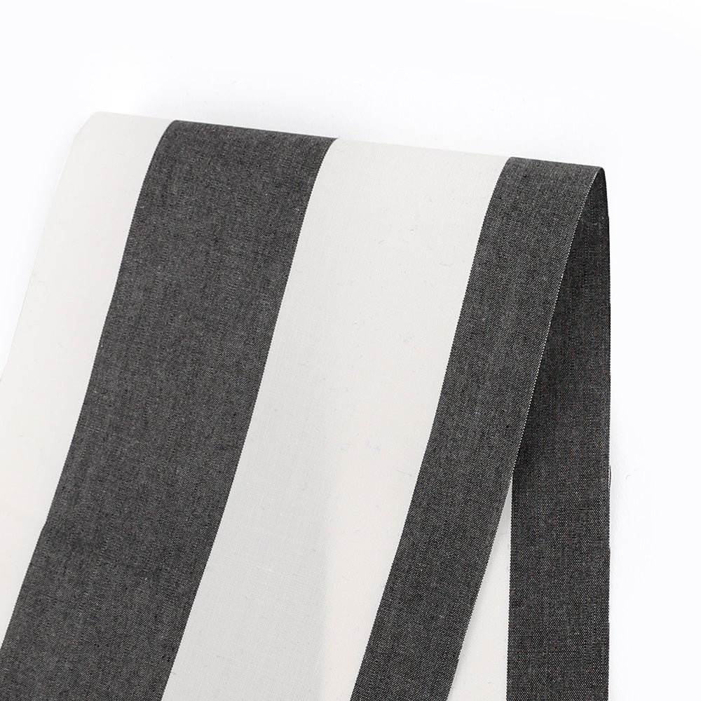 Bold Stripe Cotton/Nylon - Black/White