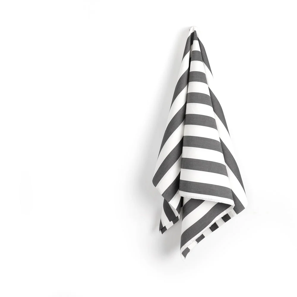 Bold Stripe Cotton/Nylon - Black/White - Image 2