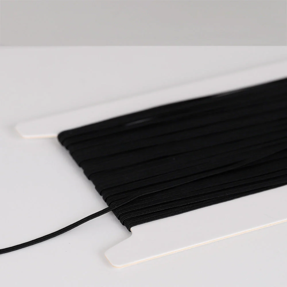 Braided Elastic 3mm - Black