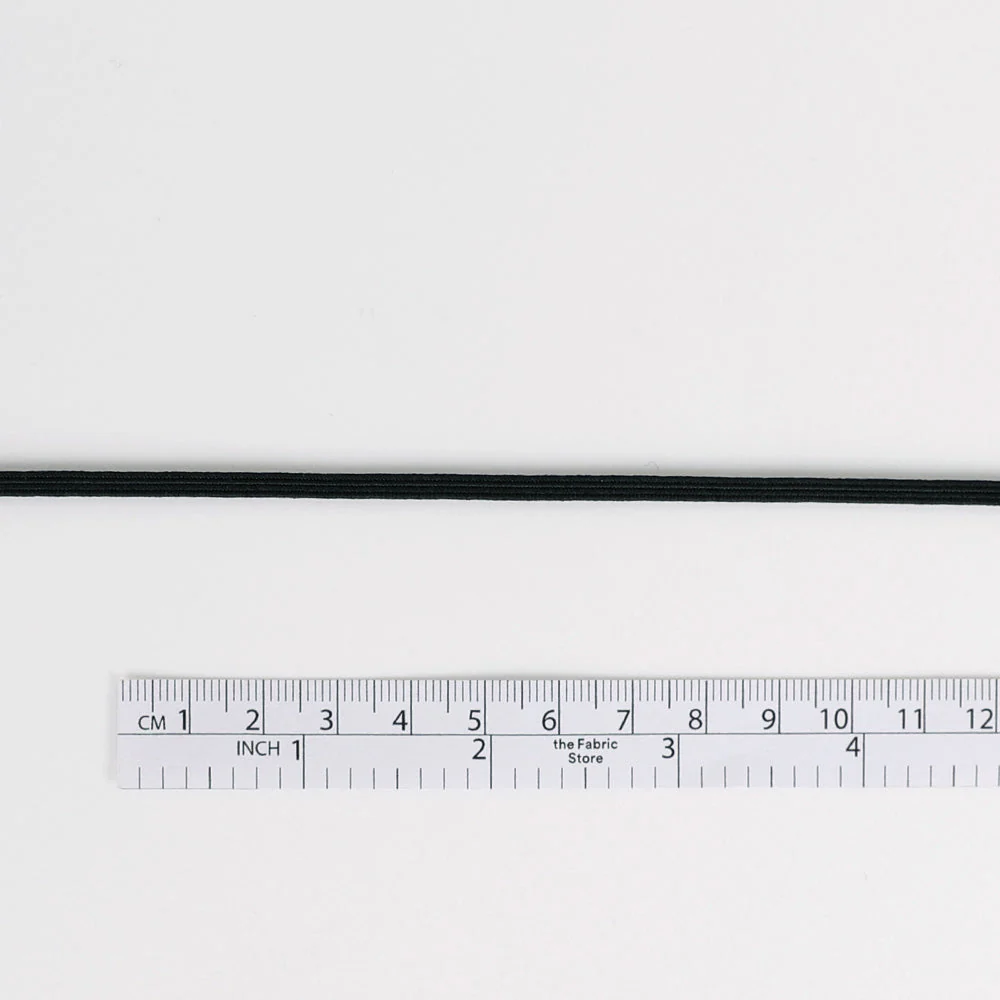 Braided Elastic 3mm - Black - Image 2