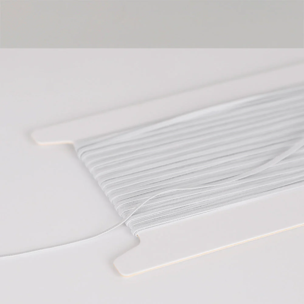 Braided Elastic 3mm - White