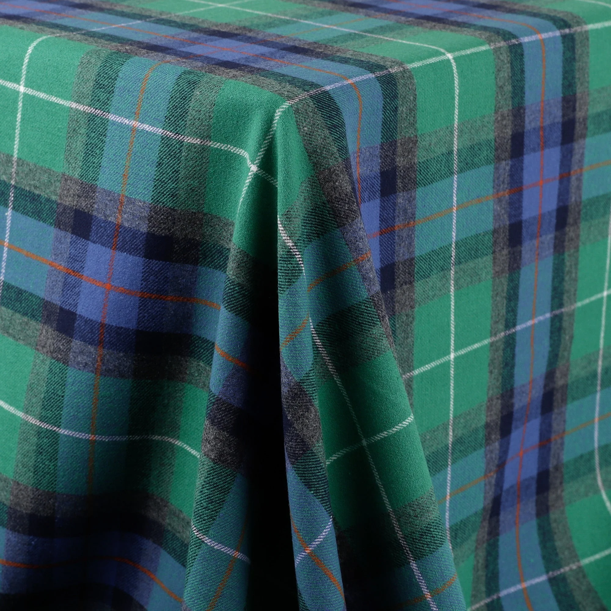 Brushed Cotton Twill Plaid - Violet/Green - Image 2