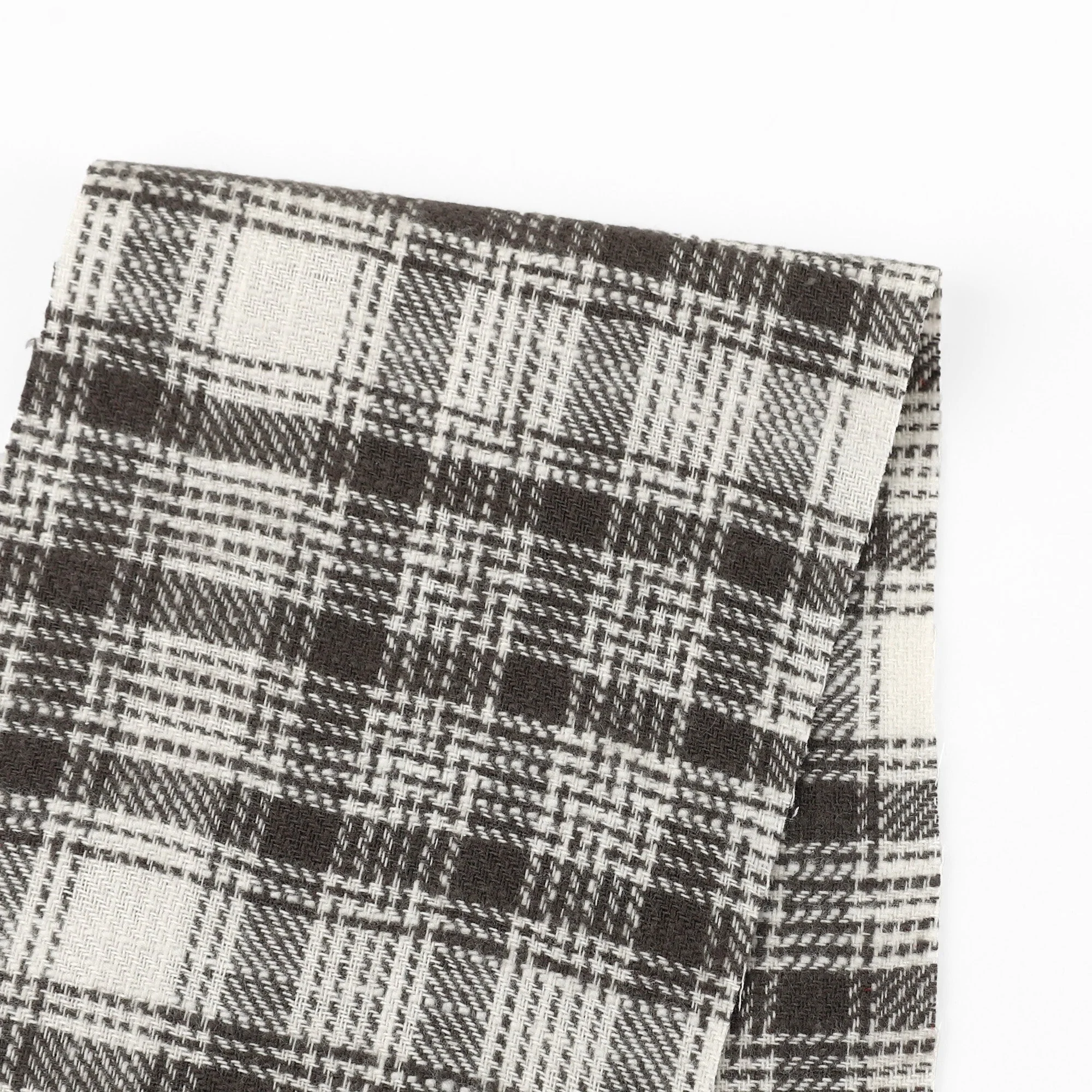 Brushed Plaid Cotton - Stone