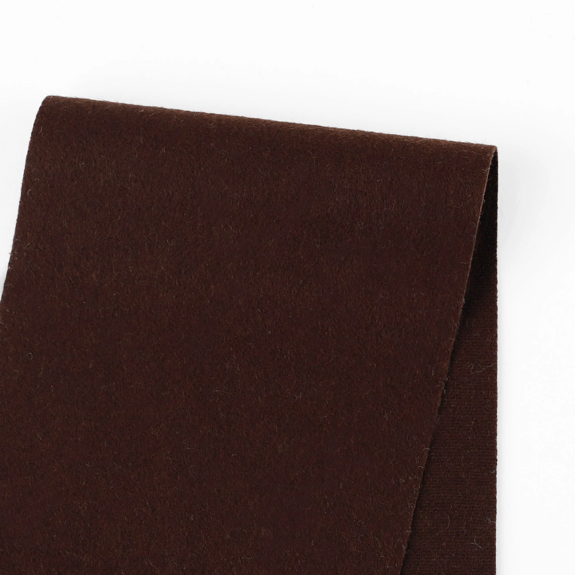 Brushed Wool/Nylon Coating - Ganache