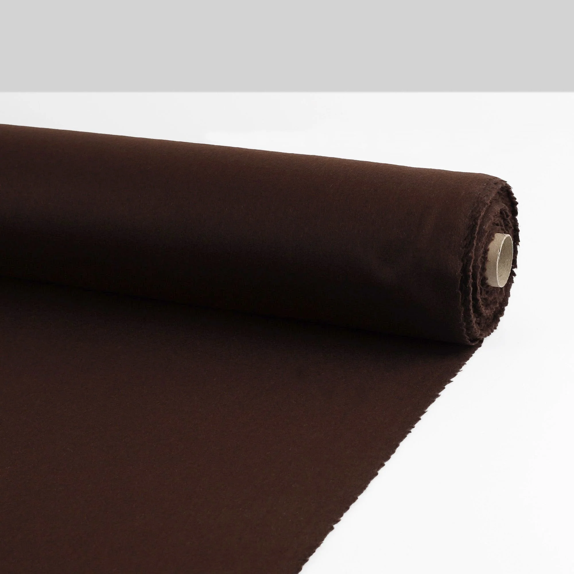 Brushed Wool/Nylon Coating - Ganache - Image 3