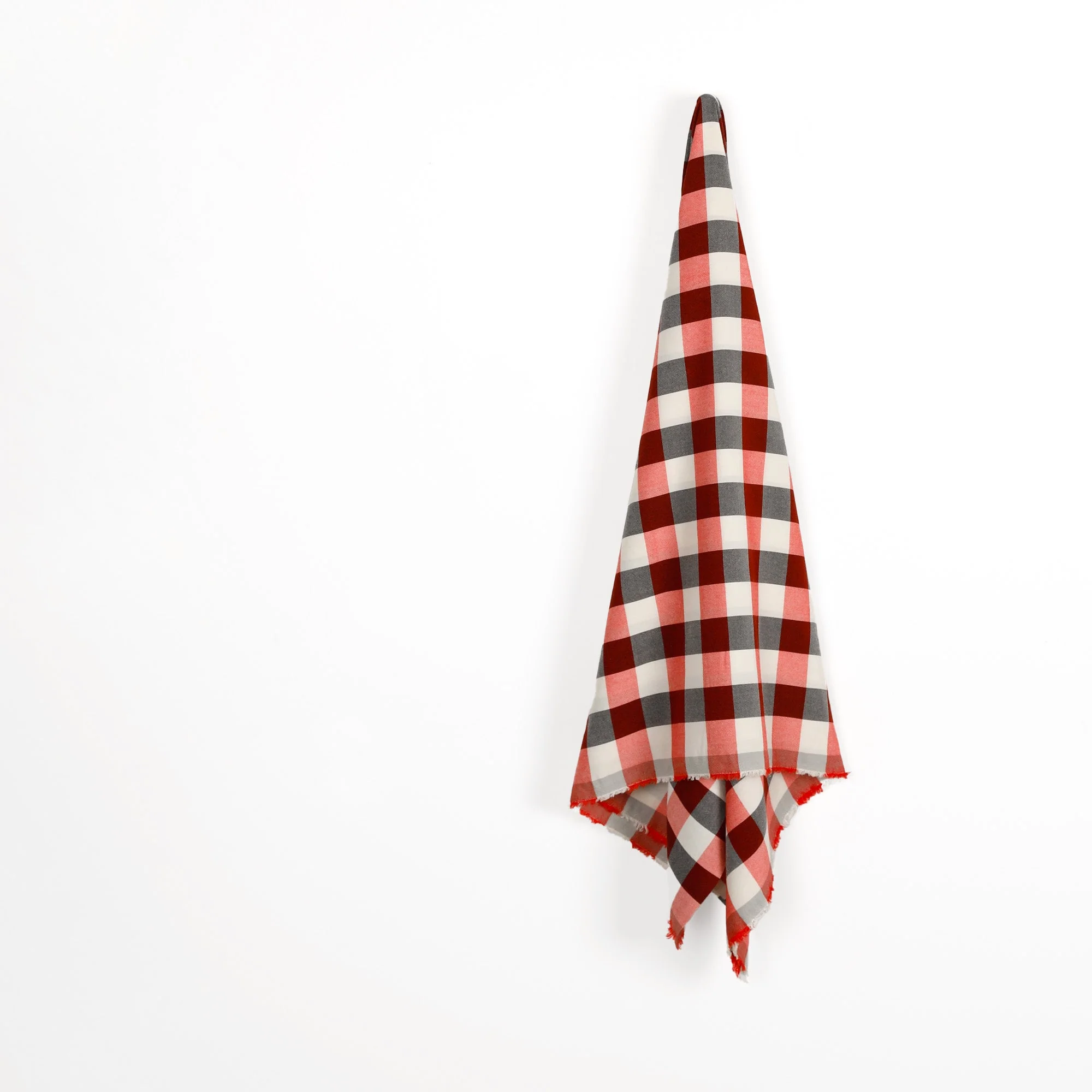 Buffalo Check Rayon - Red - Image 2