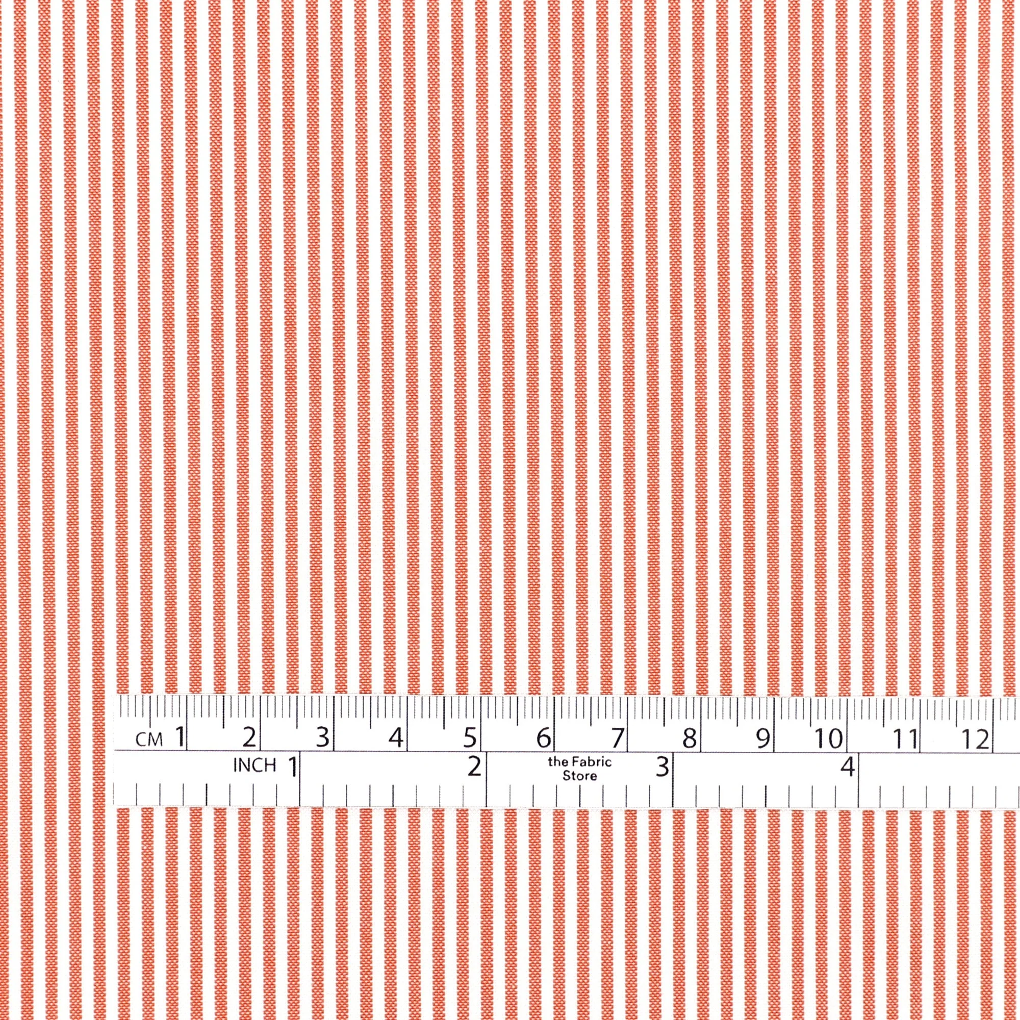 Candy Stripe Cotton Shirting - Red - Image 4