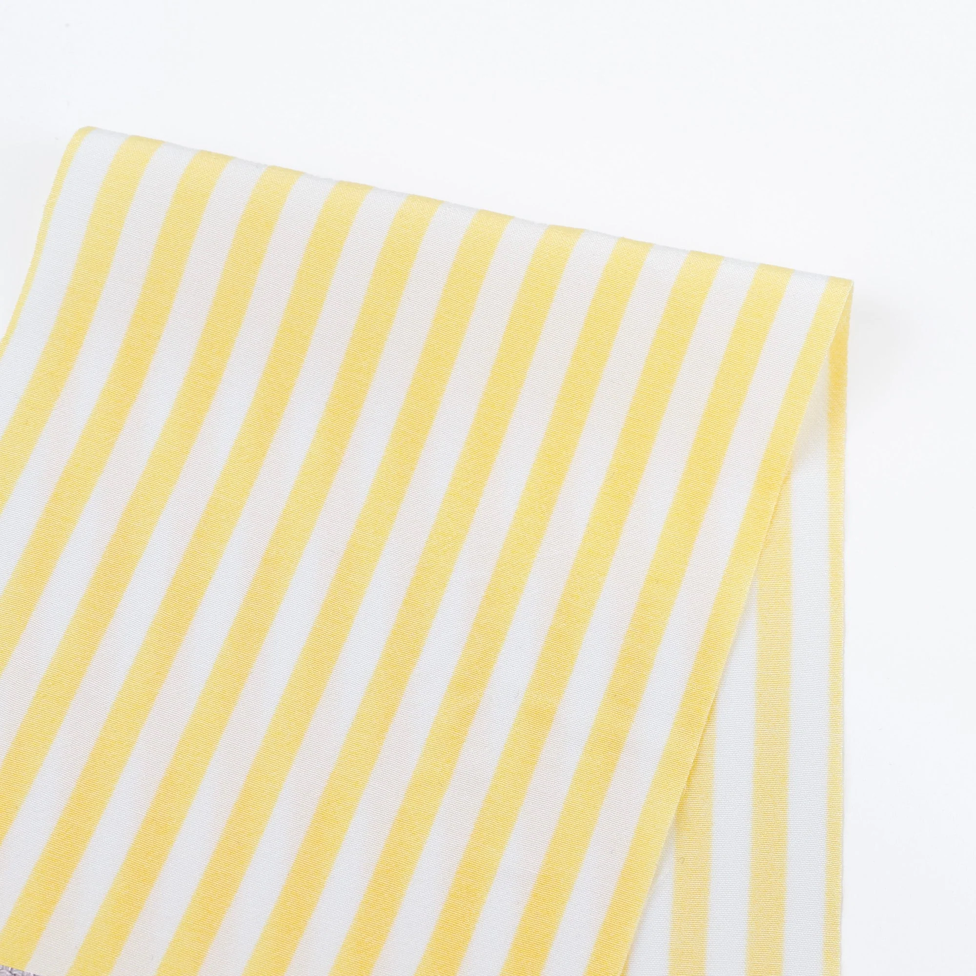 Candy Stripe Viscose Challis - Banana