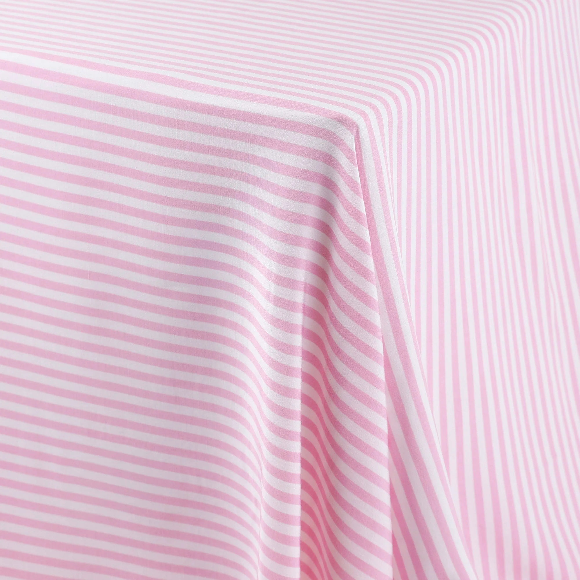 Candy Stripe Viscose Challis - Bubblegum - Image 2