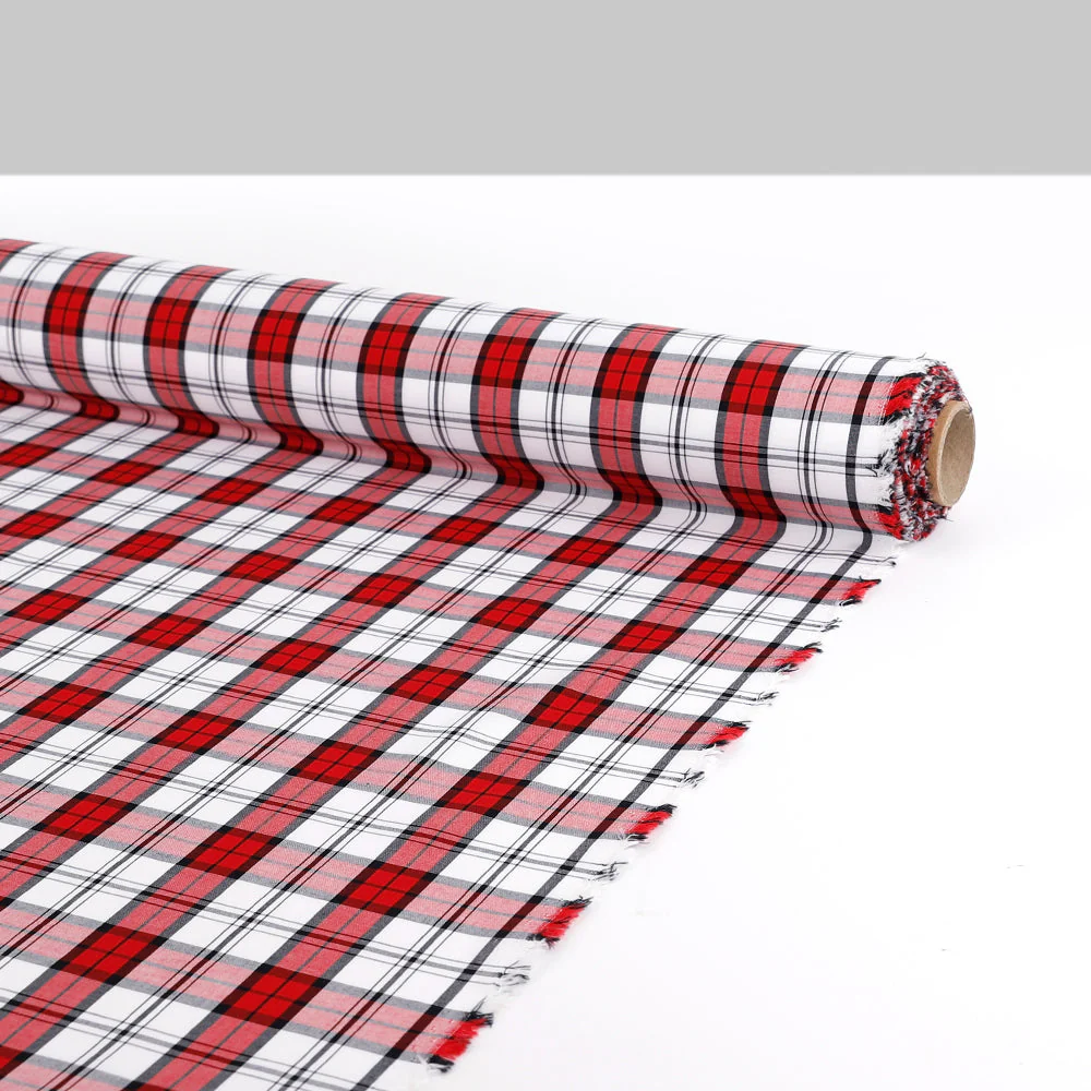 Classic Cotton Plaid - Red/White - Image 3