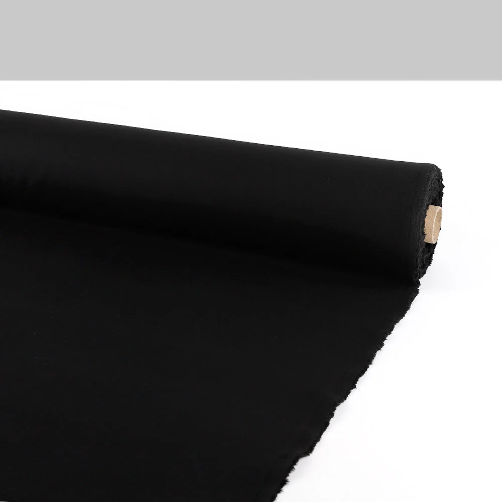Compact Cotton Sweatshirting - Black - Image 3