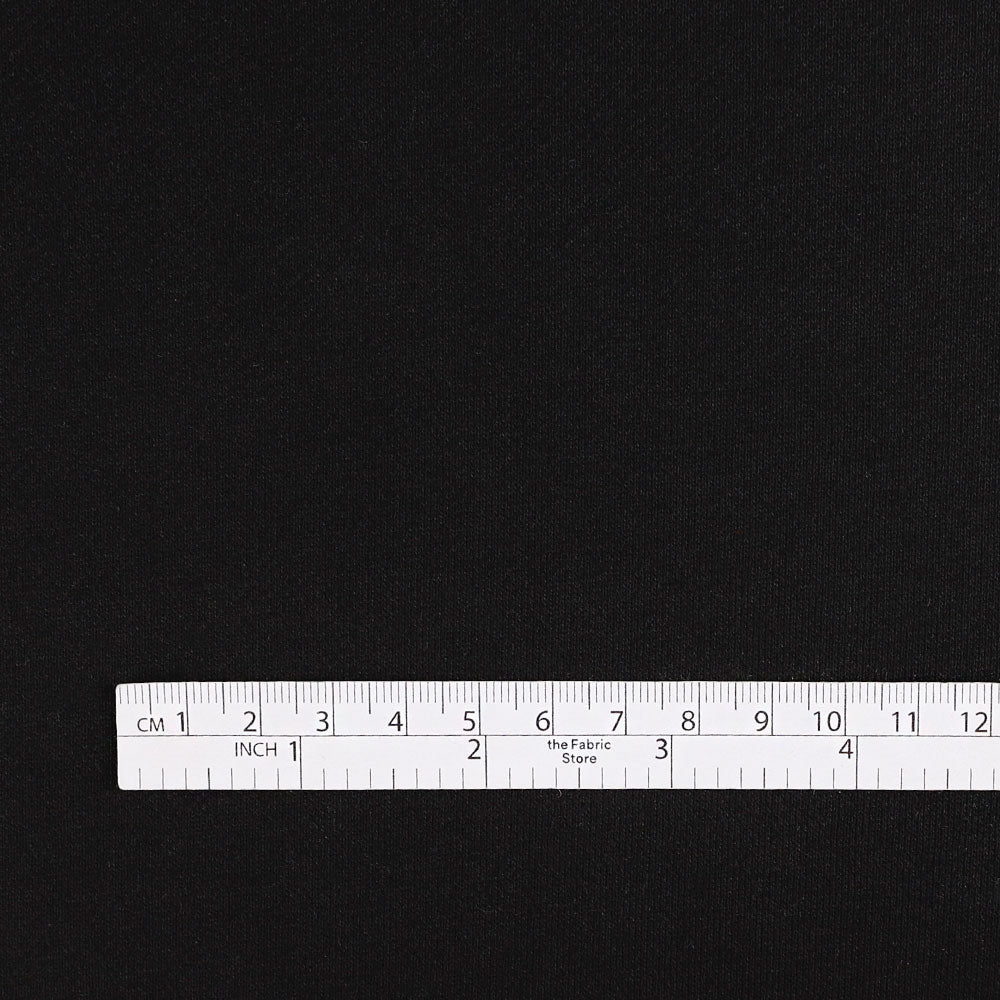 Compact Cotton Sweatshirting - Black - Image 4