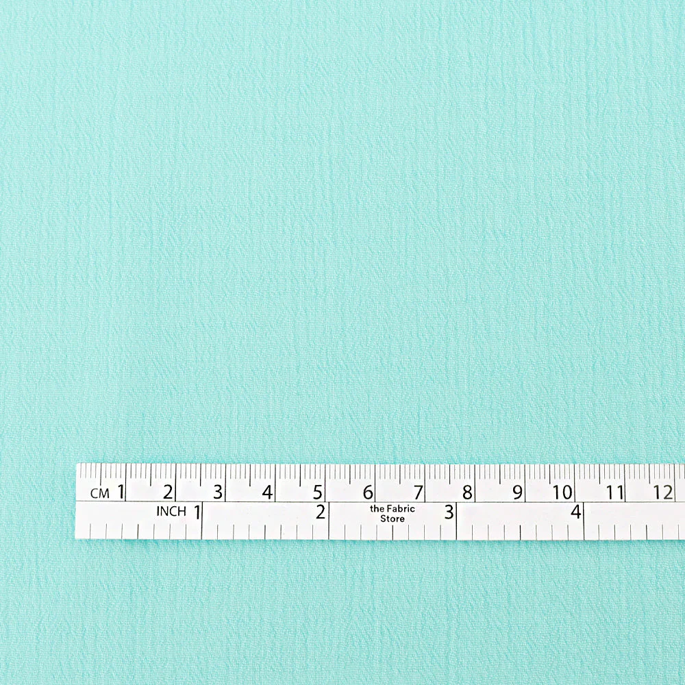 Cotton Muslin - Aqua - Image 4