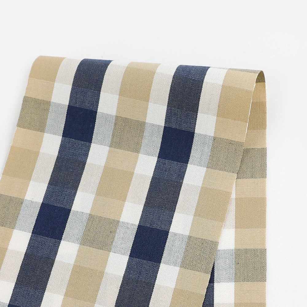 Cotton/Tencel Check - Beige Mix