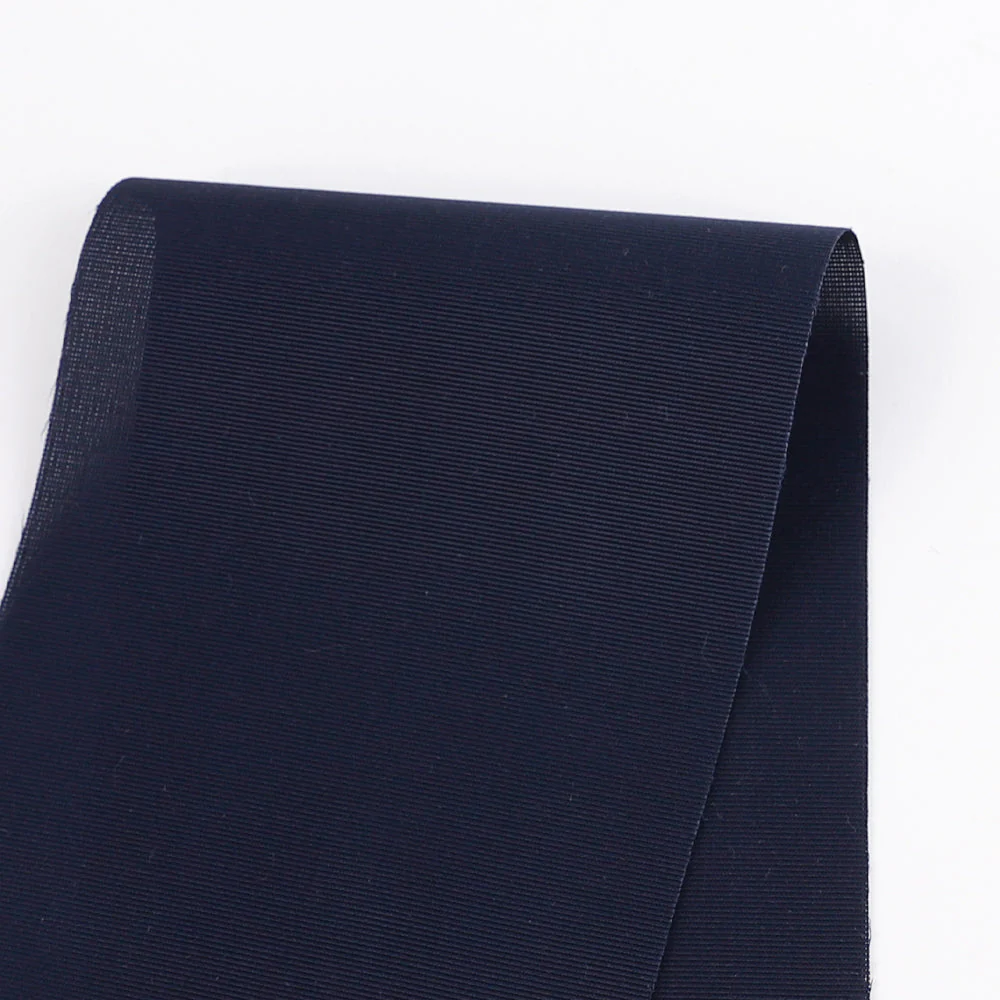 Cotton/Viscose Grosgrain - Dark Navy