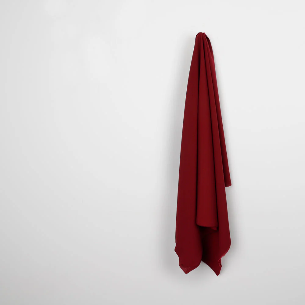 Crepe De Chine - Maroon - Image 2