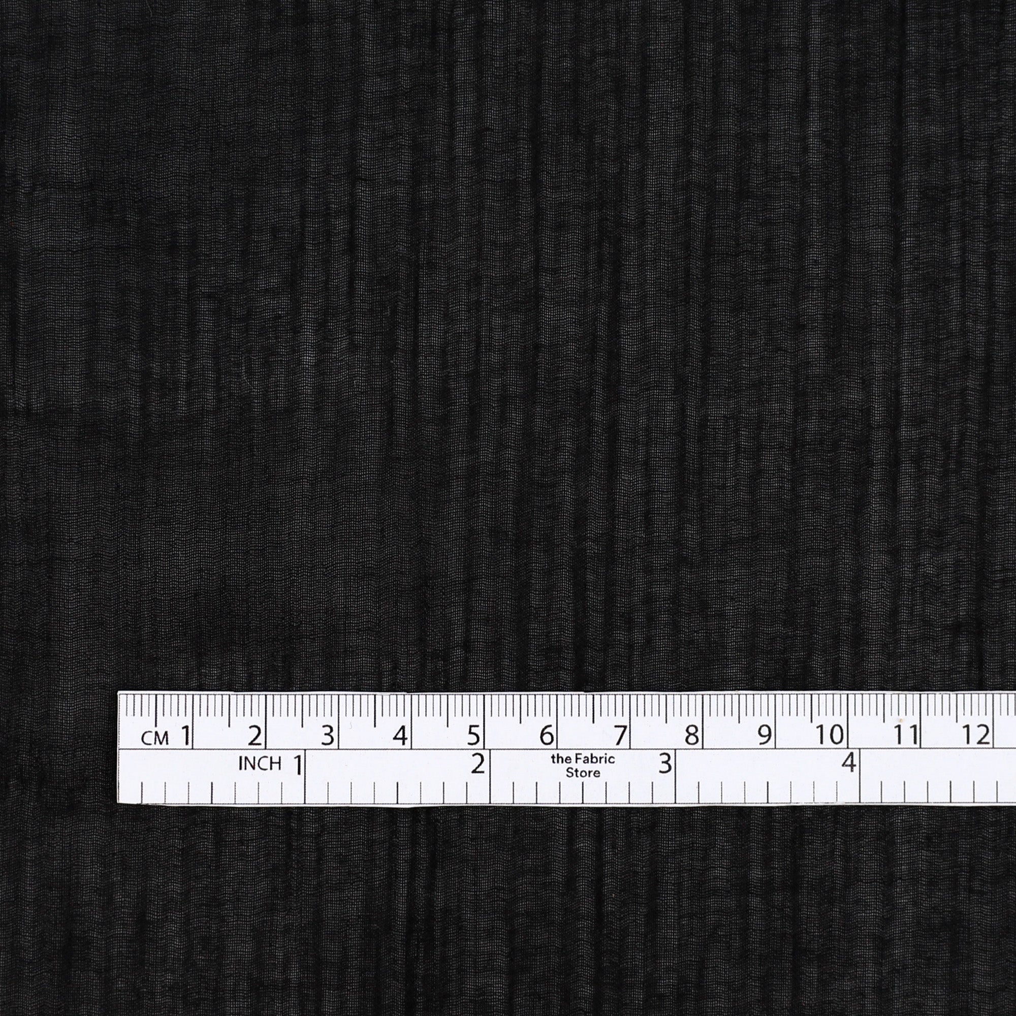 Crinkle Cotton Muslin - Black - Image 4