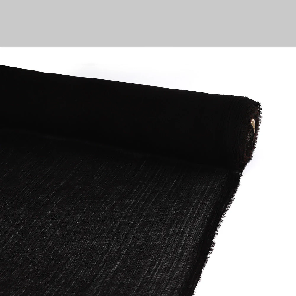 Crinkle Gauze - Black - Image 3