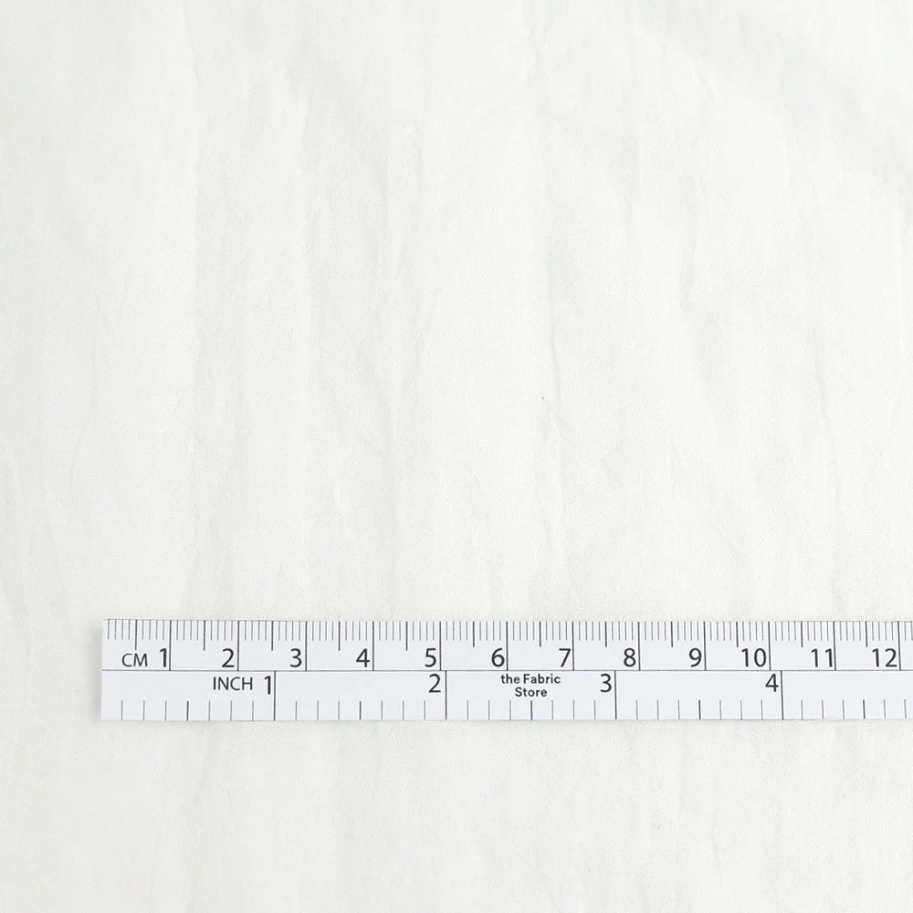 Crumpled Poly Shirting - White - Image 4