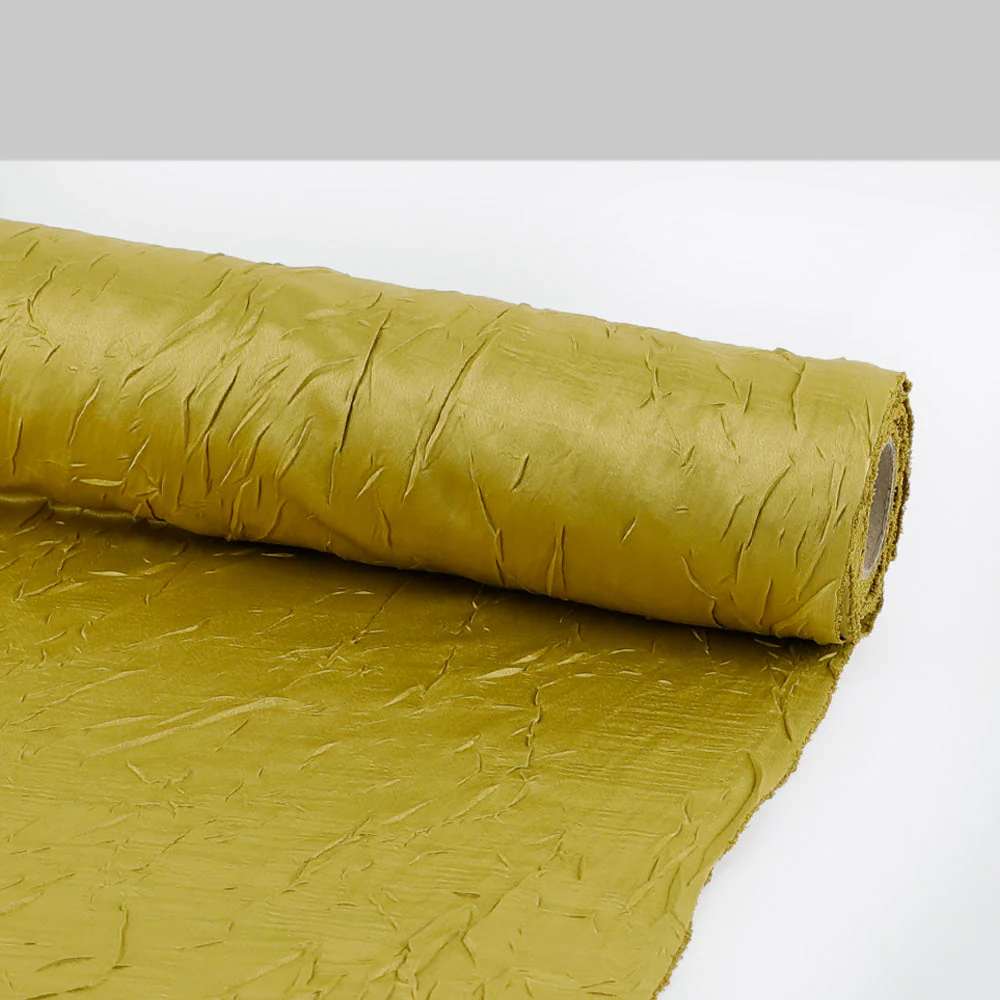 Crushed Poly Satin - Greenfinch - Image 3
