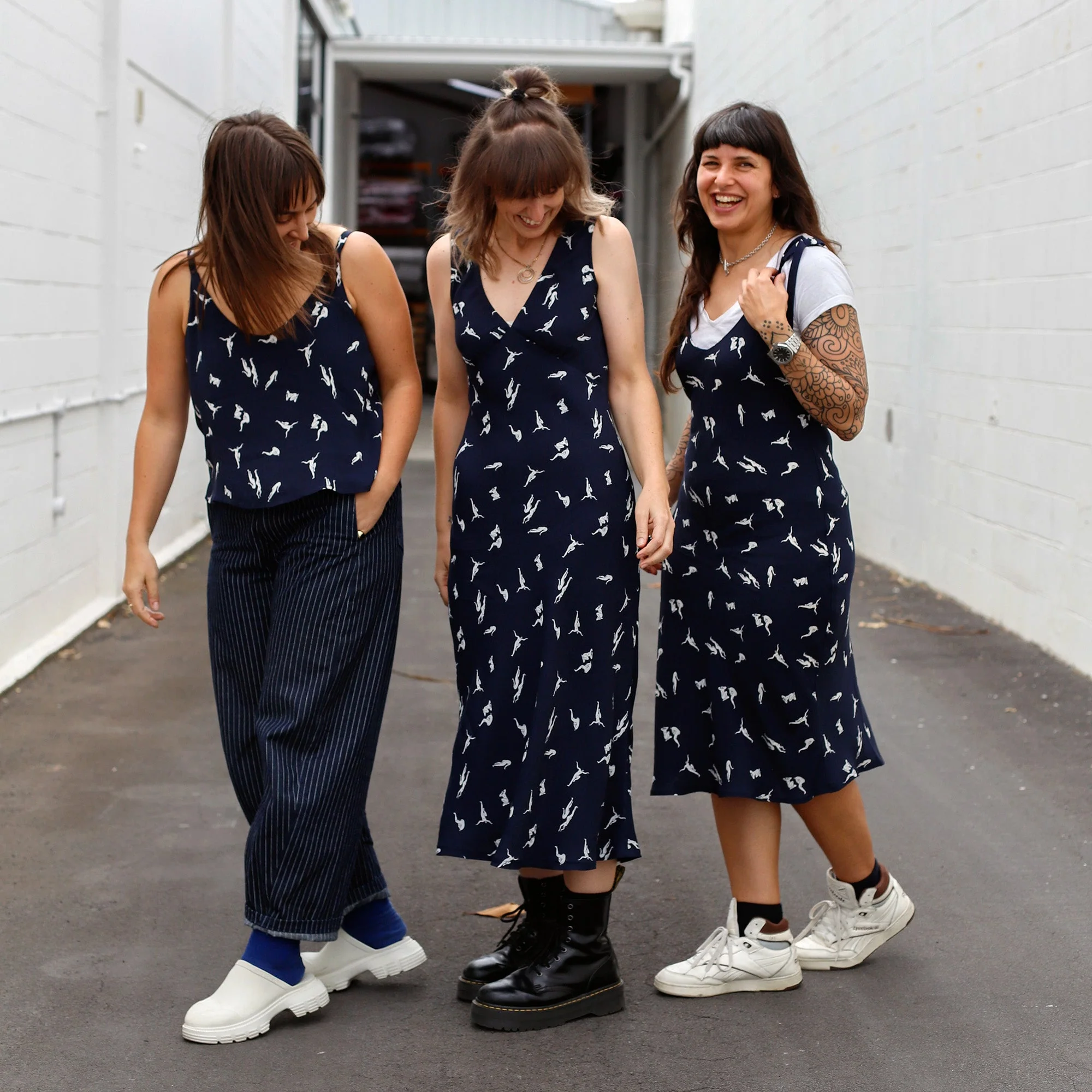 Dancing Nymphs Viscose/Rayon Crepe - Midnight - Image 9