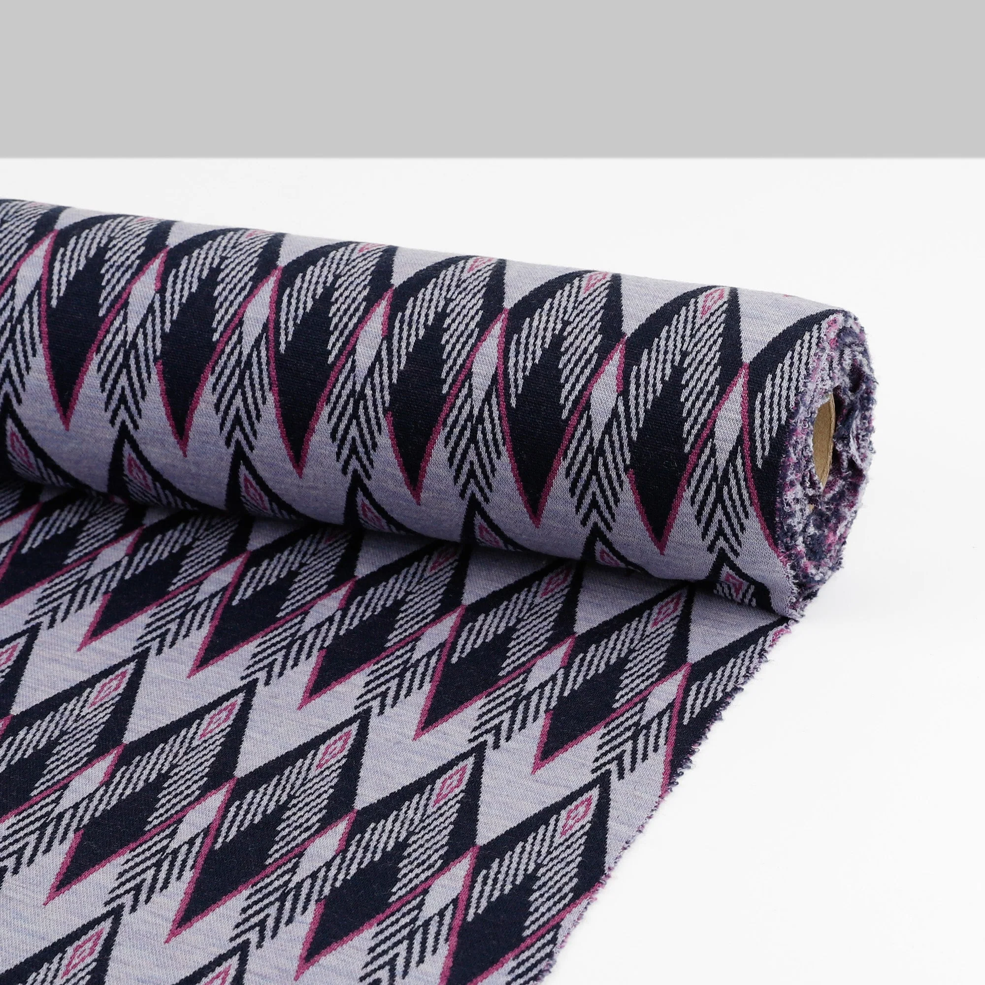 Deco Diamonds Merino Jacquard - Wisteria (Pieces) - Image 3