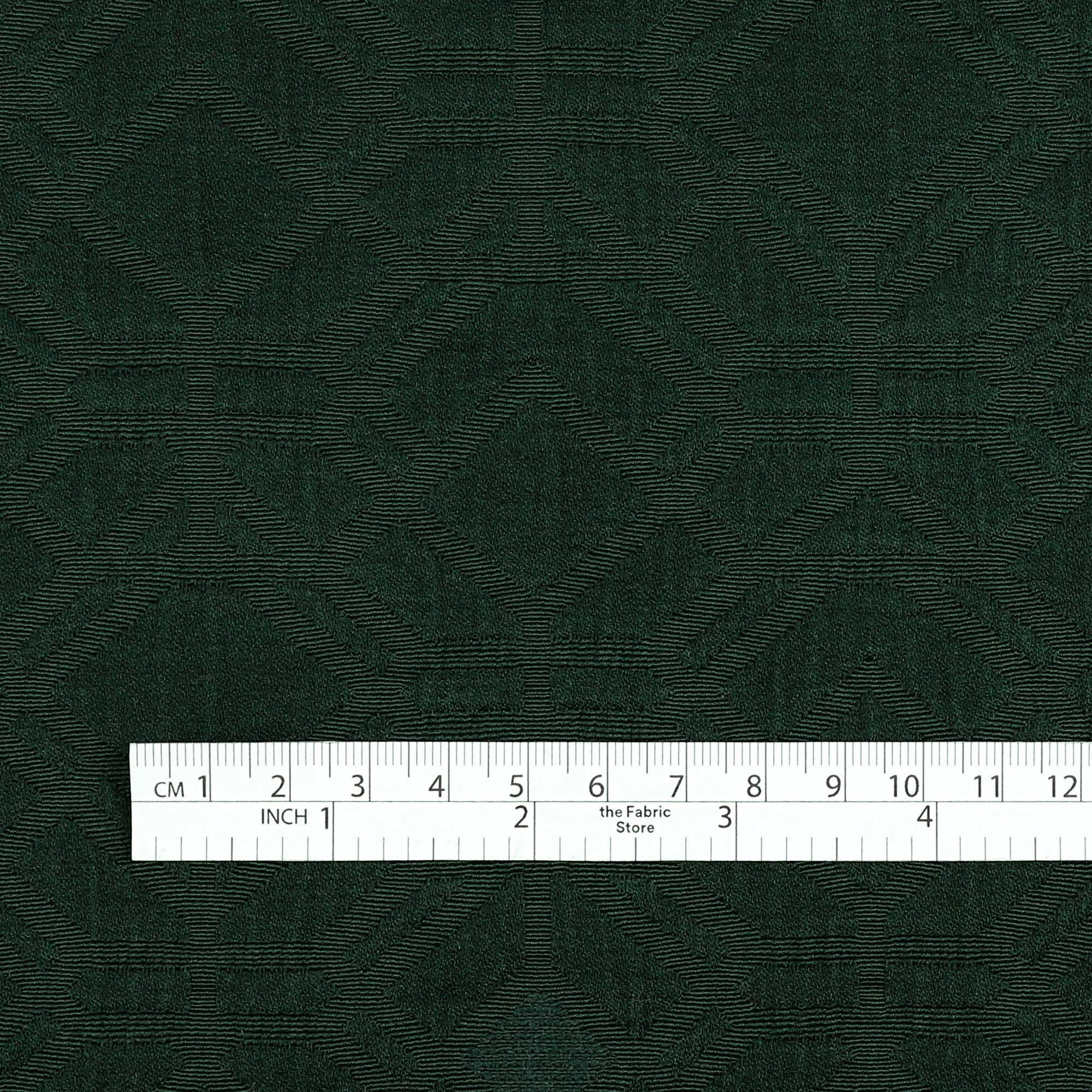 Diamond Tile Cotton/Poly Jacquard - Hunter - Image 4