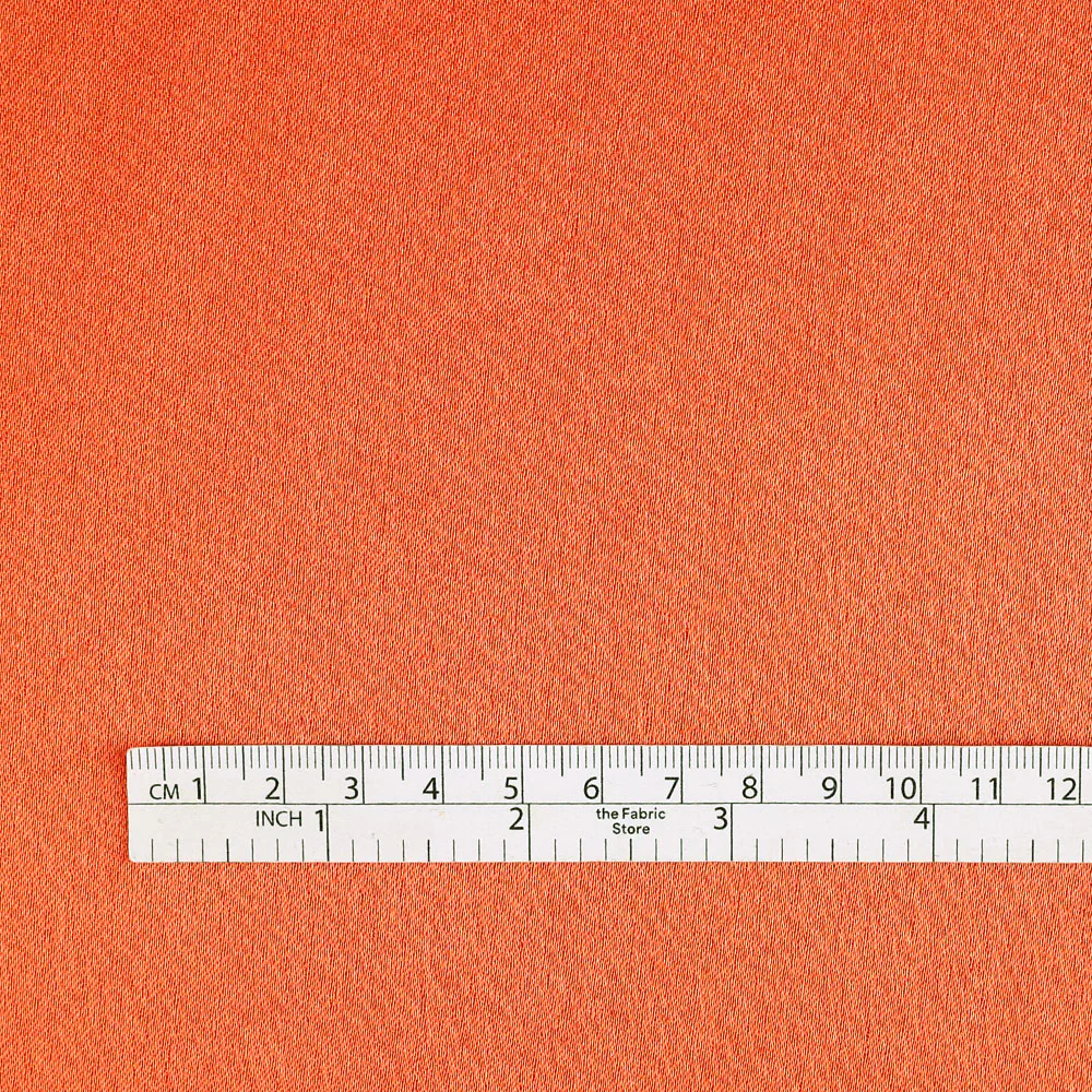 Double Faced Poly Satin - Flame - Image 4