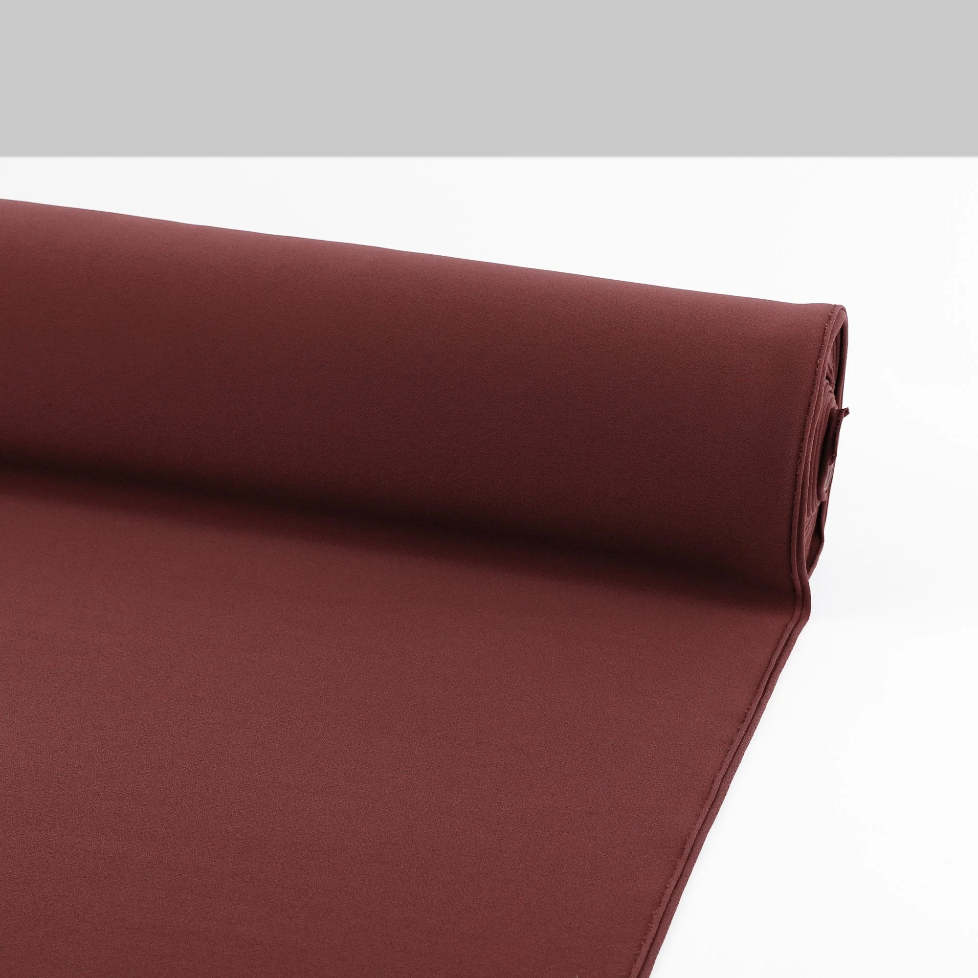 Double Faced Stretch Crepe Knit - Plum - Image 3