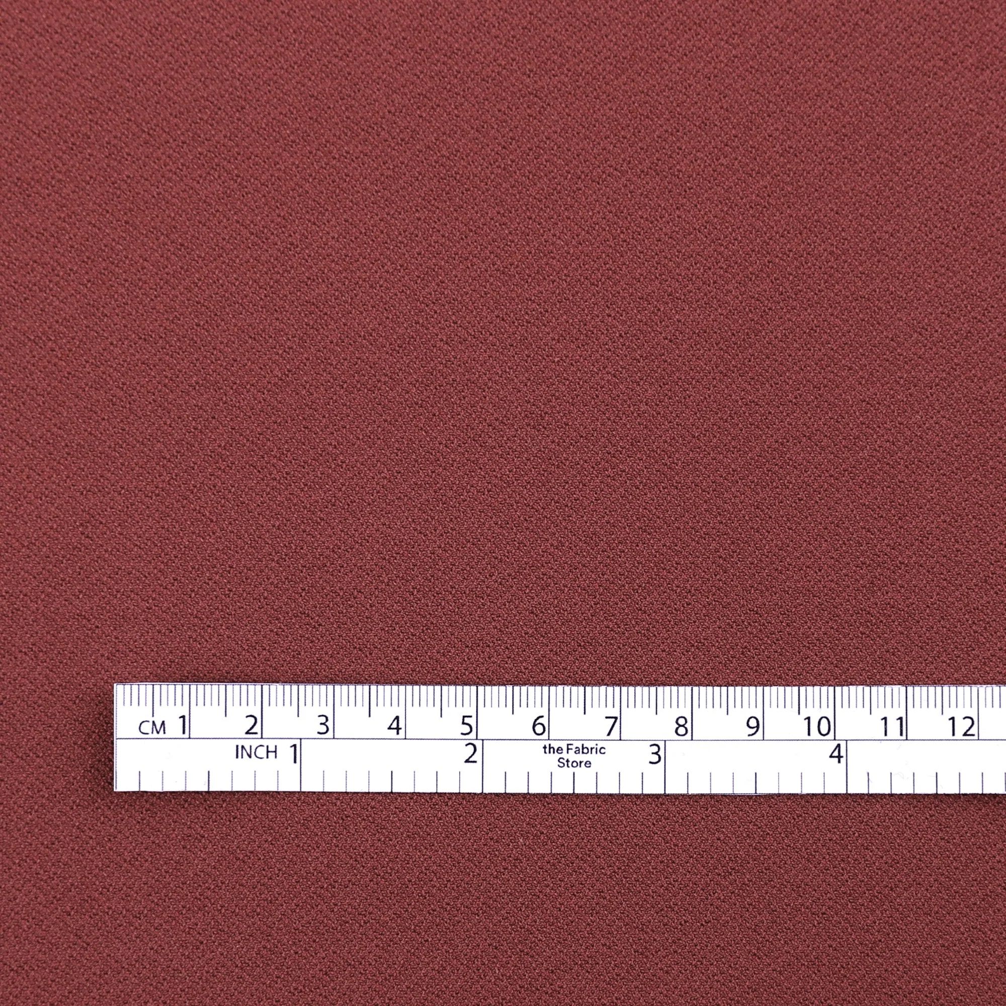 Double Faced Stretch Crepe Knit - Plum - Image 4