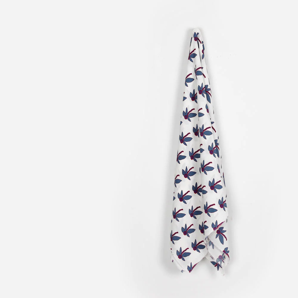 Dragonfly Viscose Crepe - White - Image 2