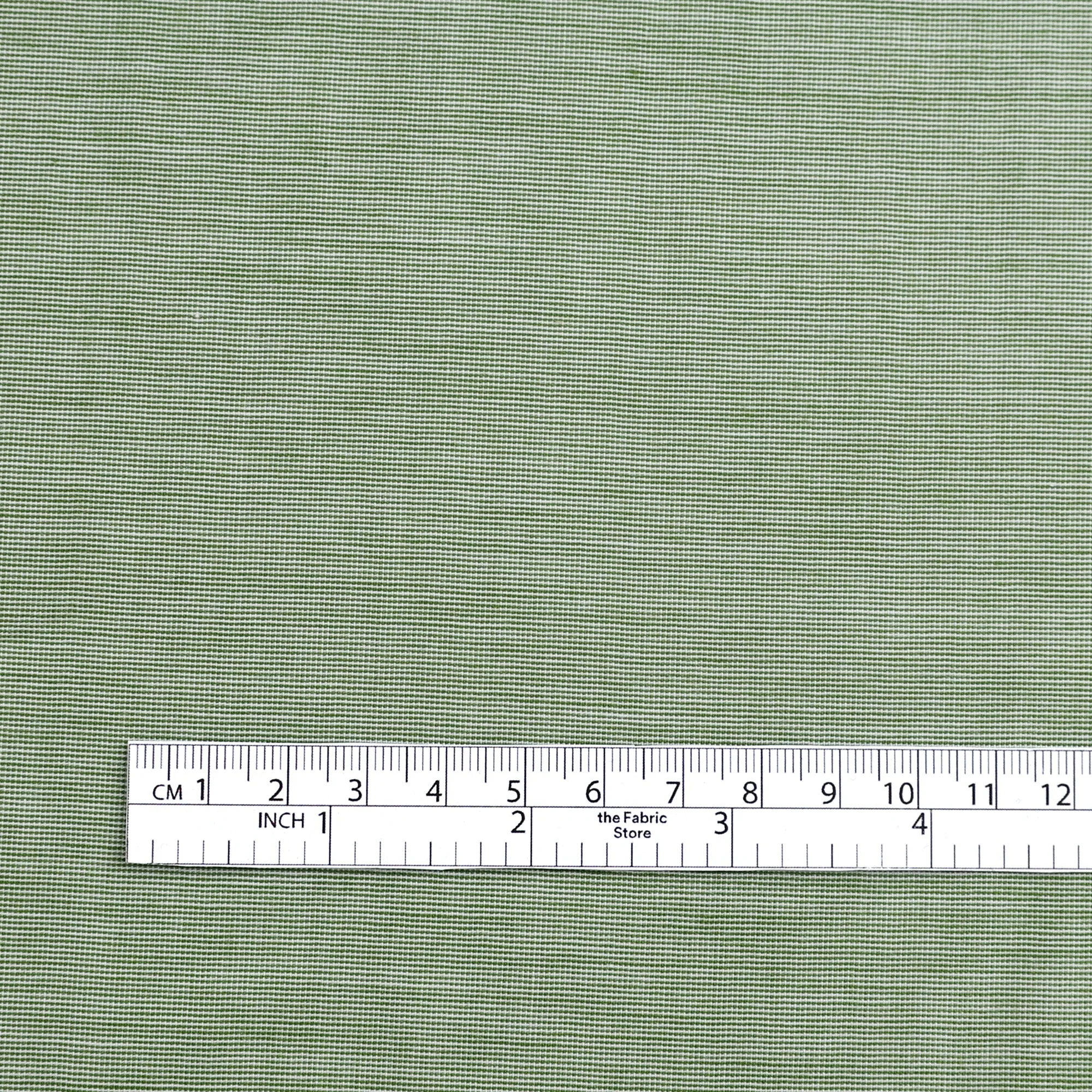 End-On-End Cotton Shirting - Leaf - Image 4