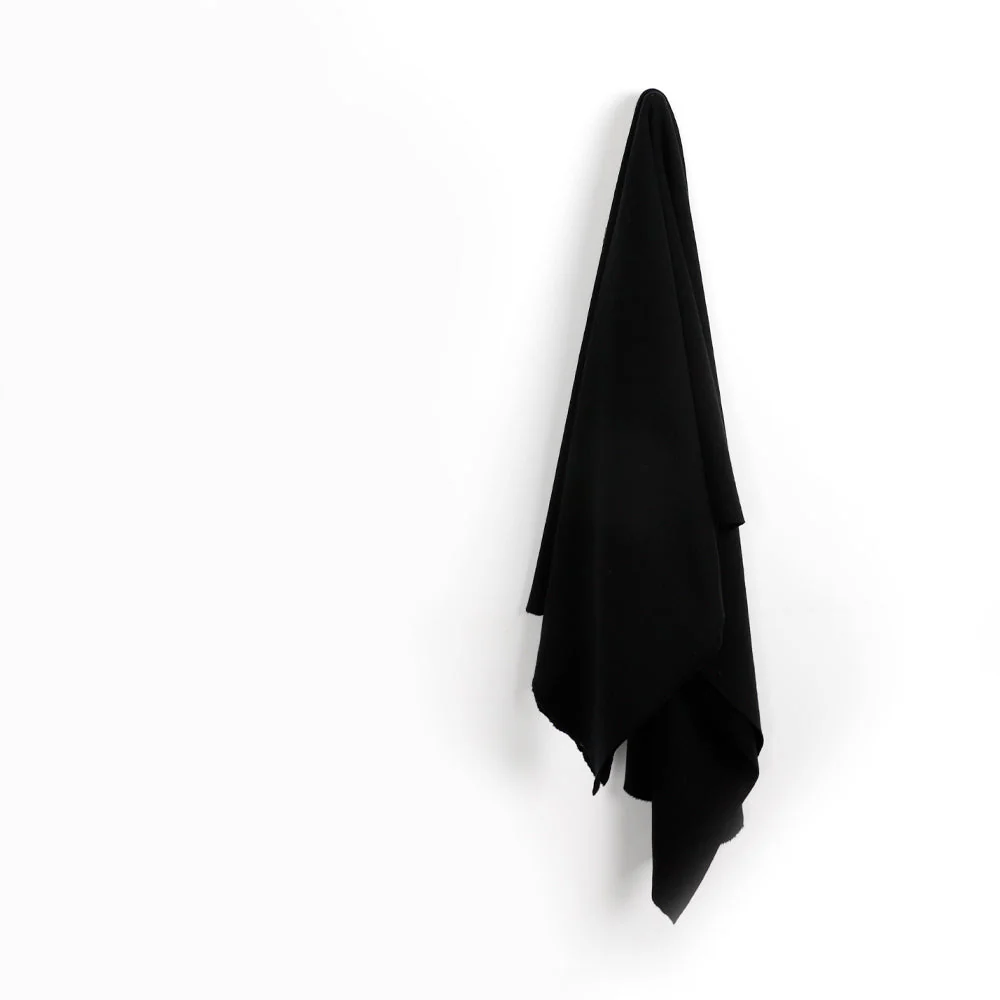Heavyweight Merino Ponte - Black - Image 2