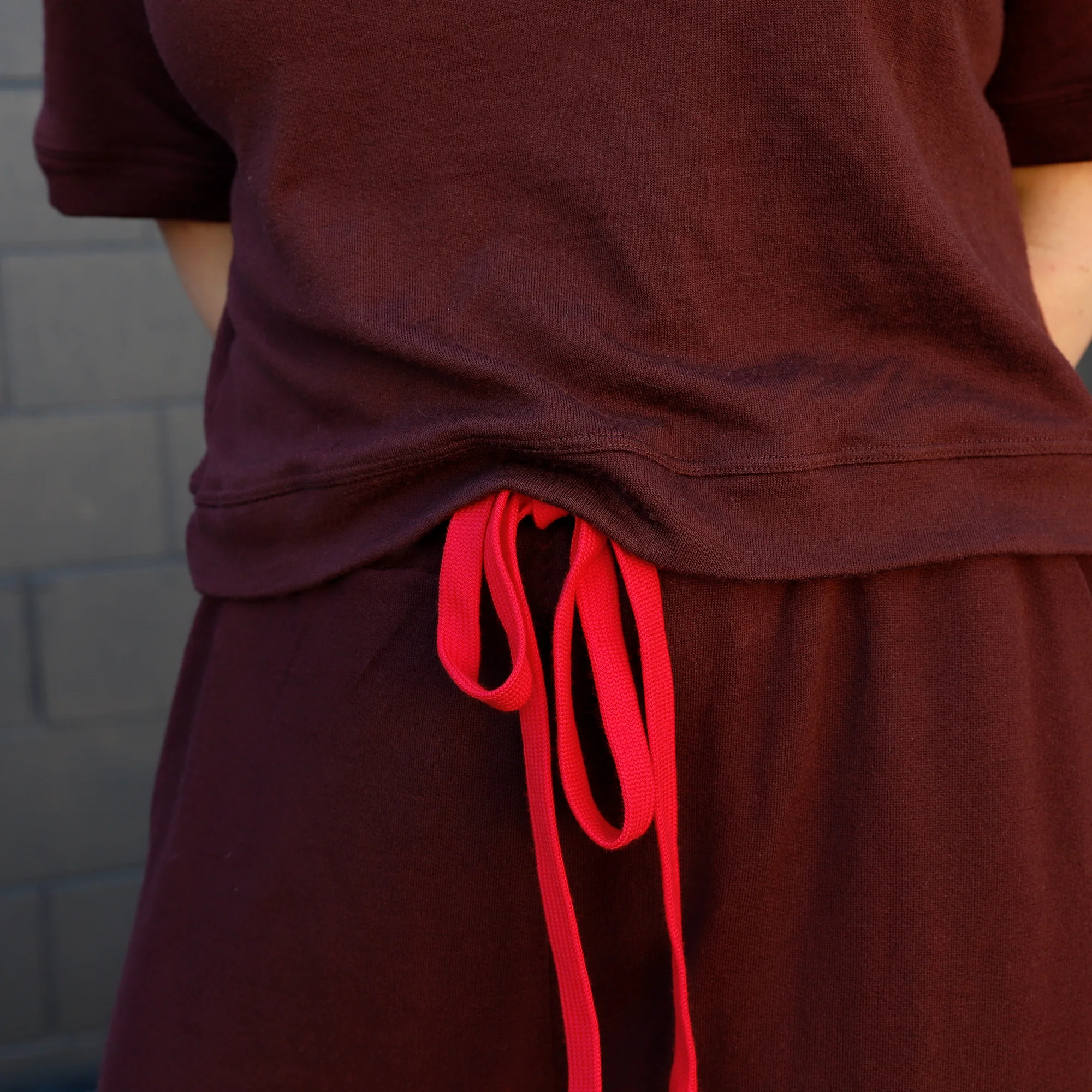 Heavyweight Merino Sweatshirting - Sumac - Image 6