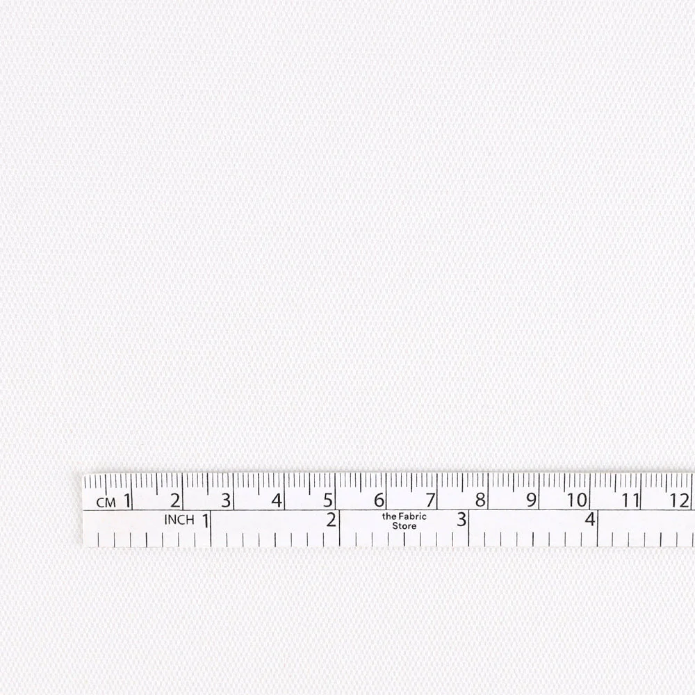 Heavyweight Stretch Royal Oxford Cotton - White - Image 4