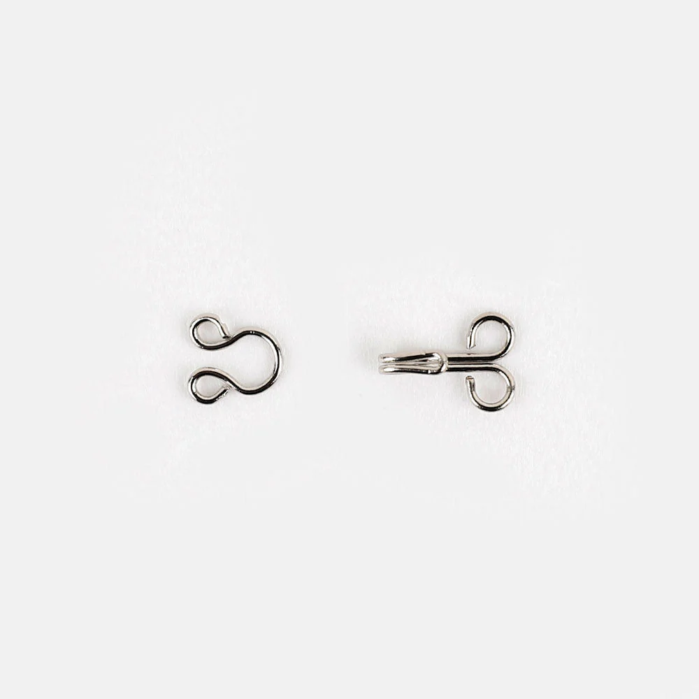 Hook & Eye Sets 10mm - Nickel - Image 3