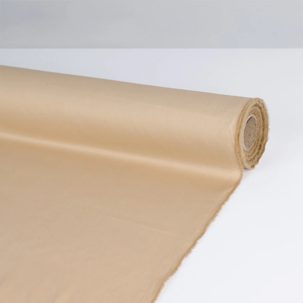 Italian Stretch Cotton Blend Shirting - Crema - Image 3