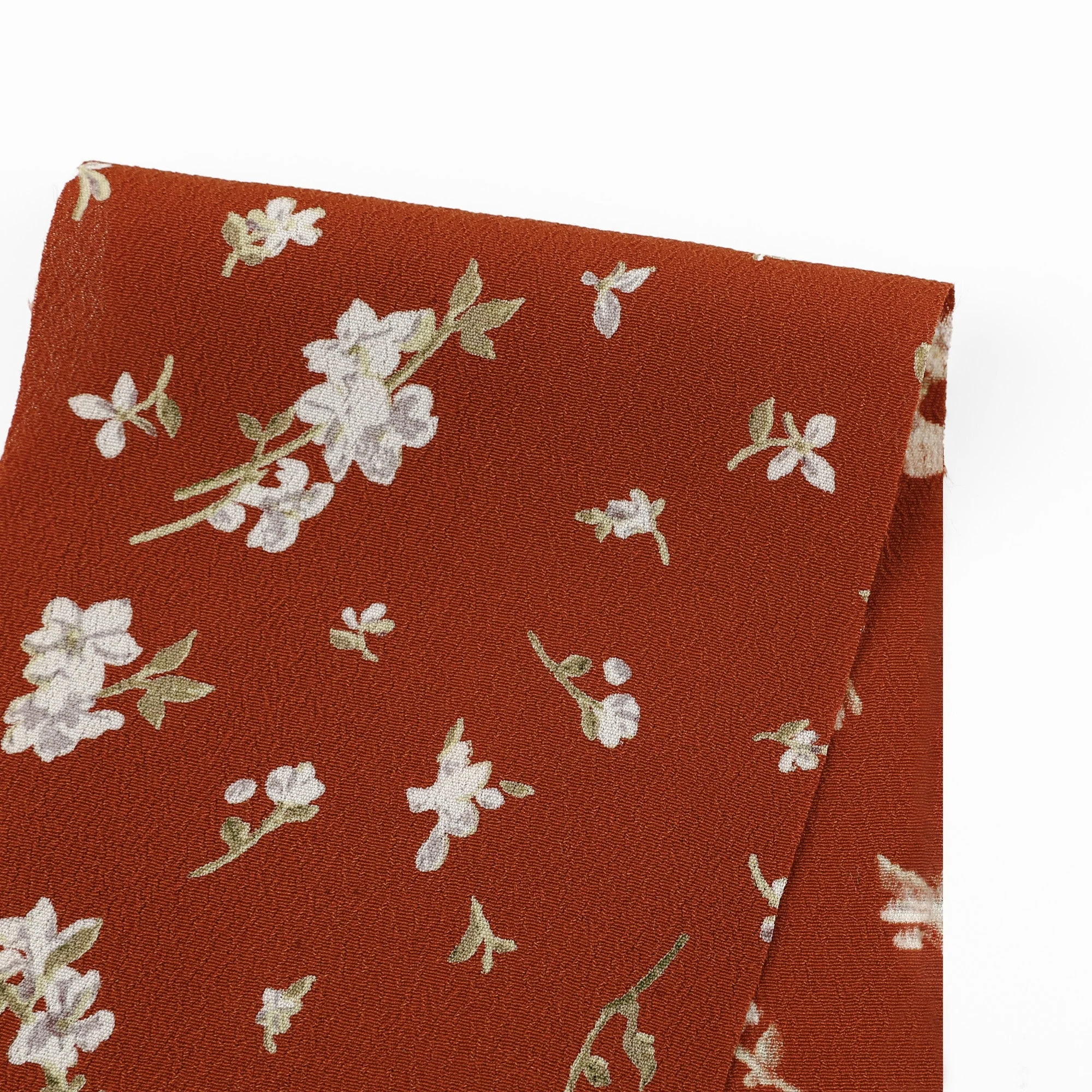 Jasmine Viscose Crepe - Rust