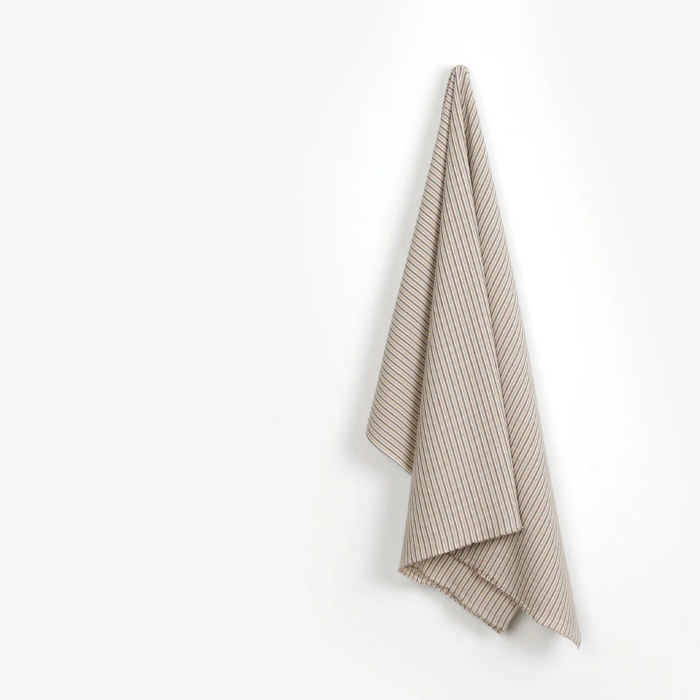 Layer Weft Stripe Cotton - Farro - Image 2