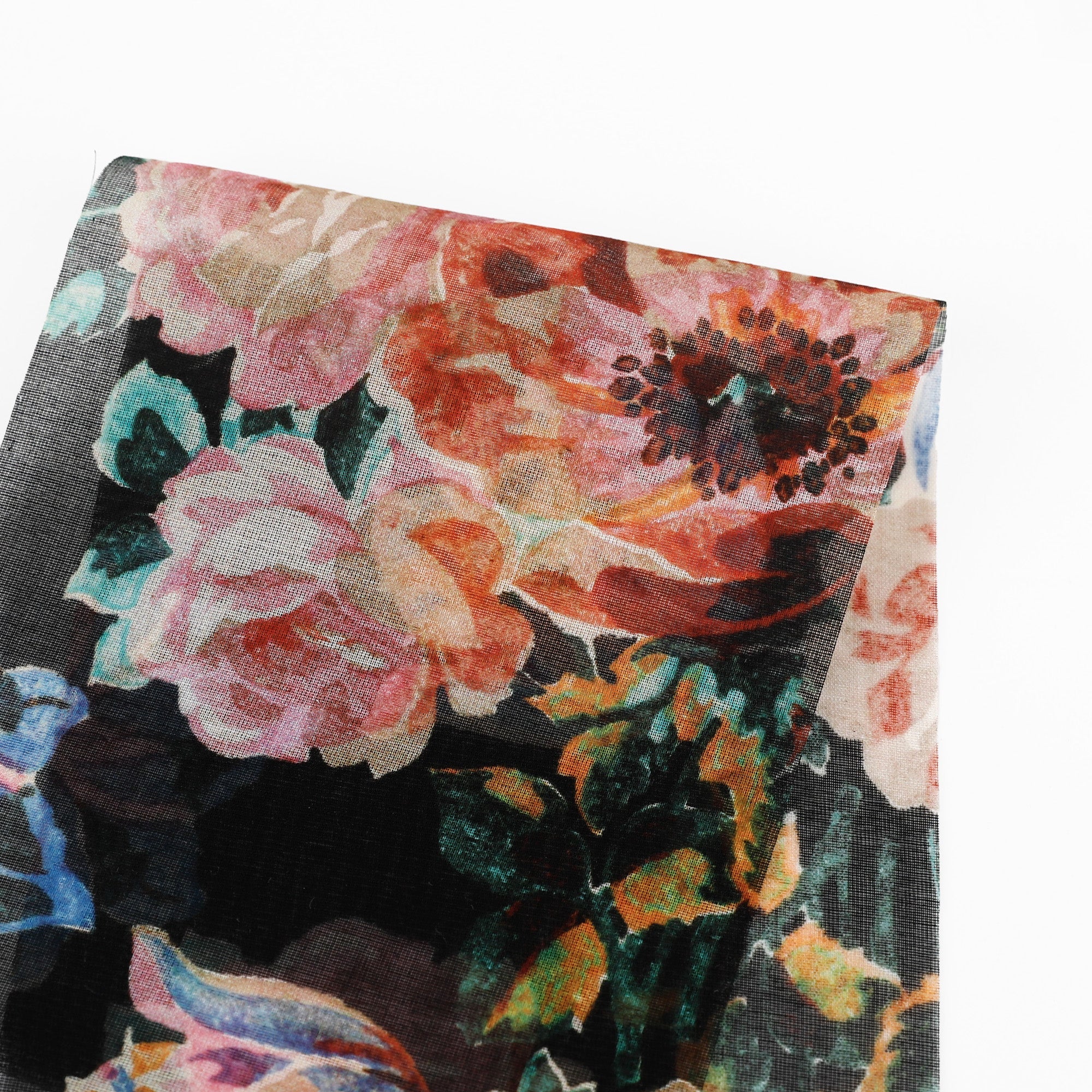 Liberty Chloe Cotton Chiffon - Vampires Bouquet/X
