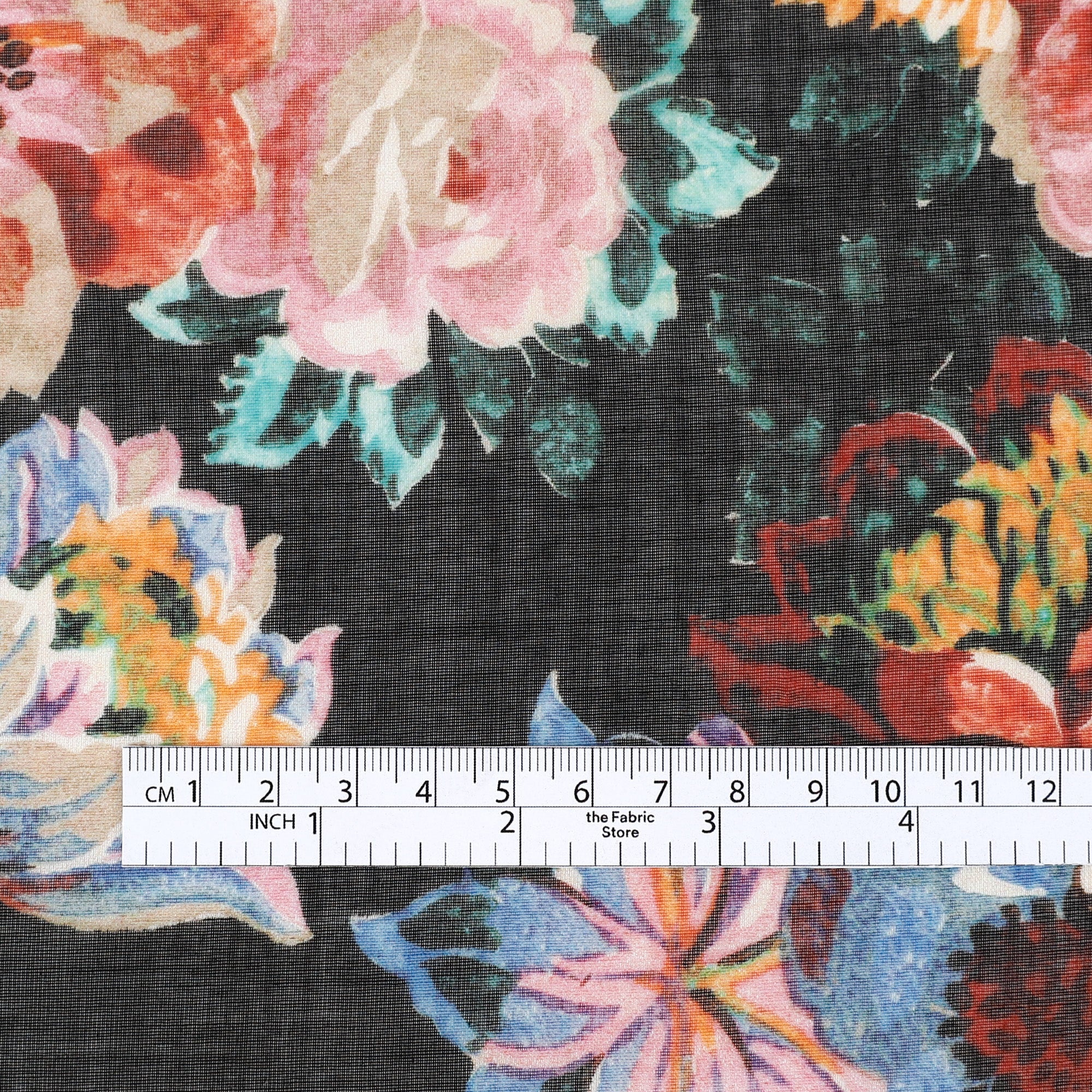Liberty Chloe Cotton Chiffon - Vampires Bouquet/X - Image 4