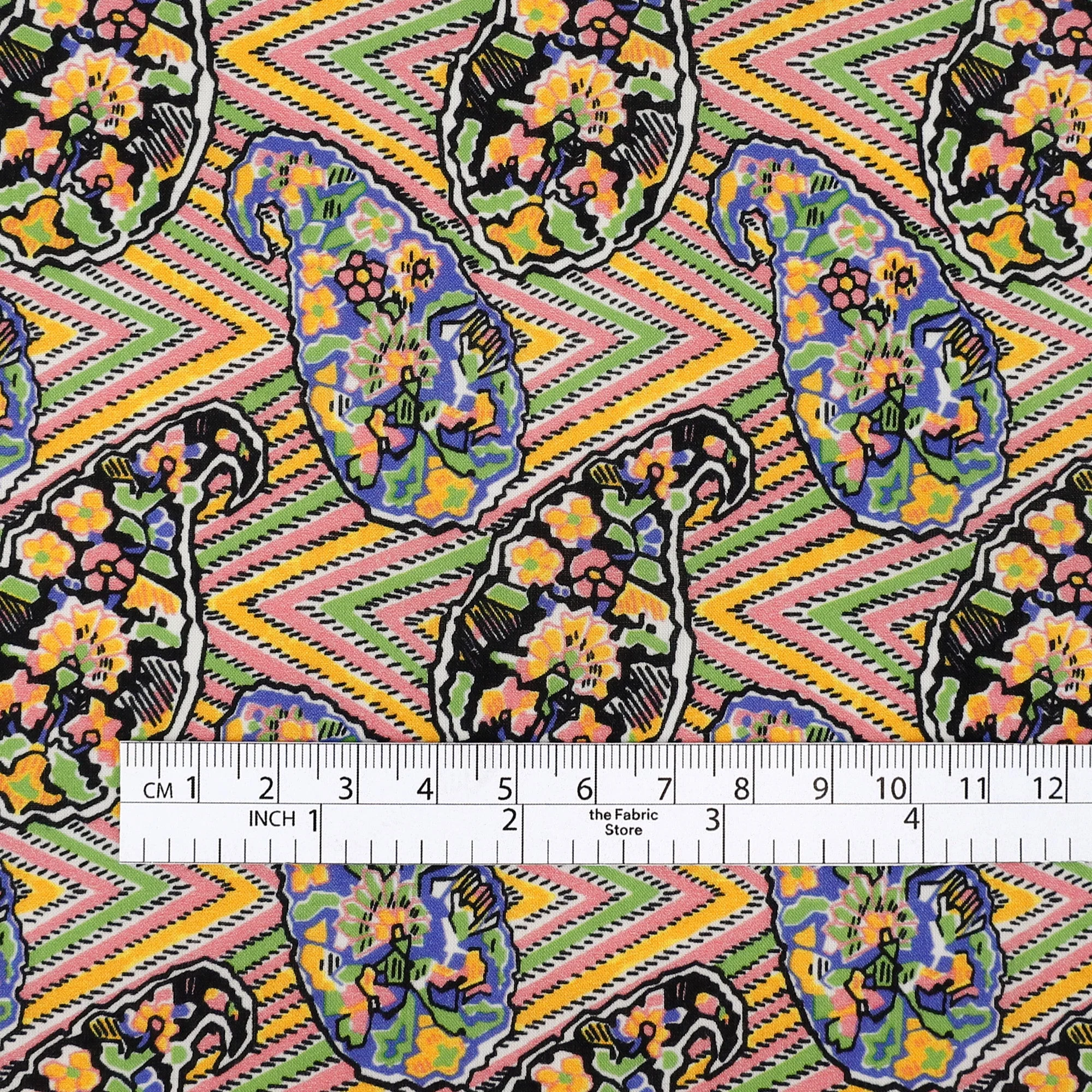 Liberty Organic Tana Lawn - Zig Zag Paisley/A - Image 4