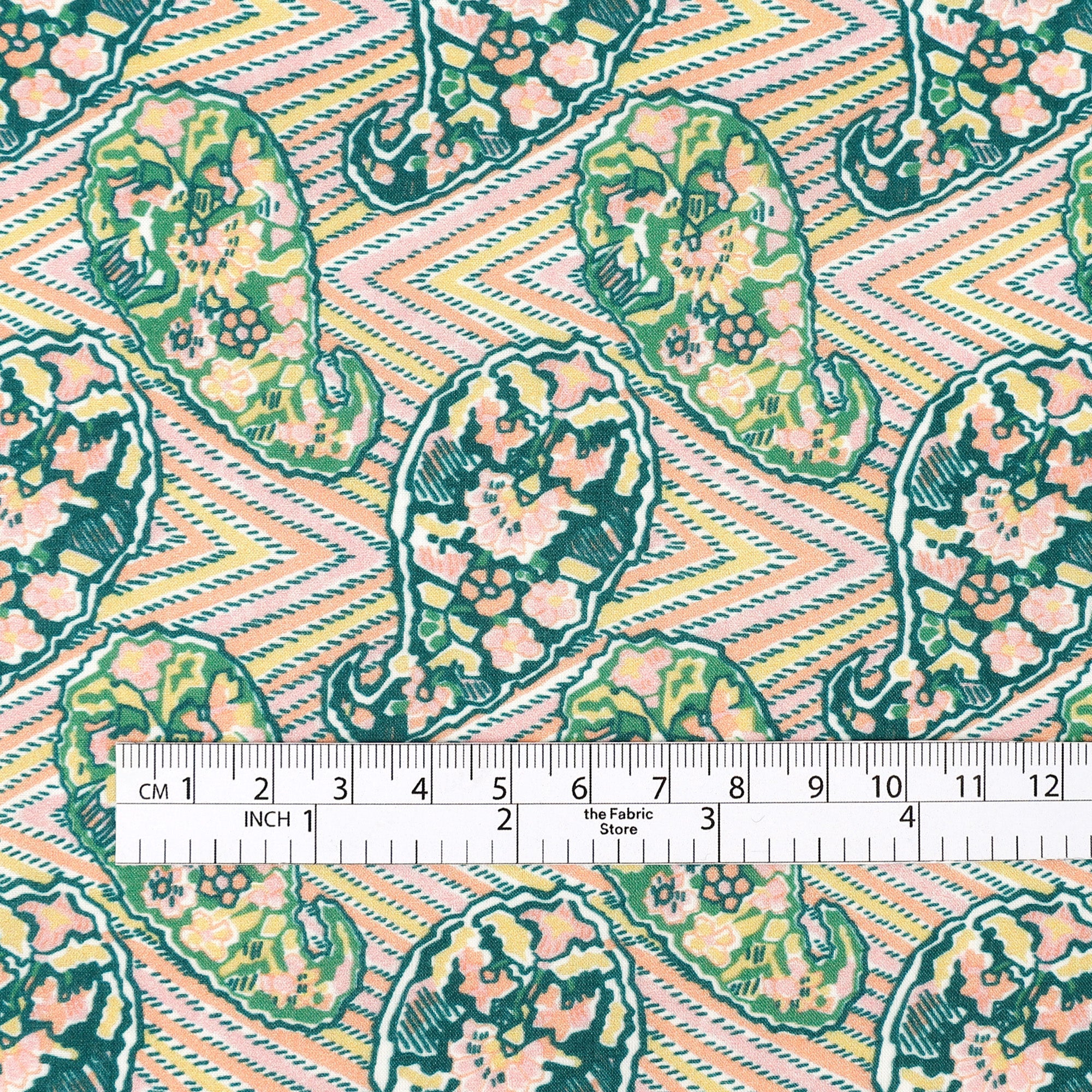 Liberty Organic Tana Lawn - Zig Zag Paisley/C - Image 4